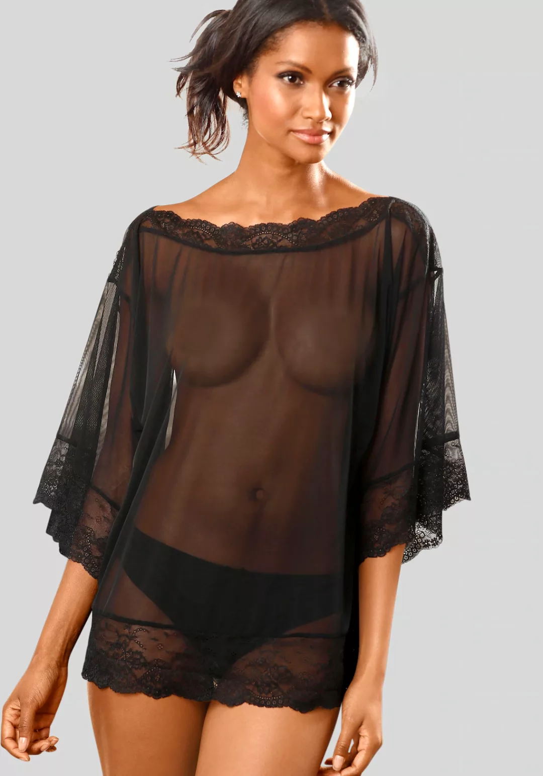 petite fleur gold Netzshirt leicht transparent aus feinem Netzmaterial, sex günstig online kaufen