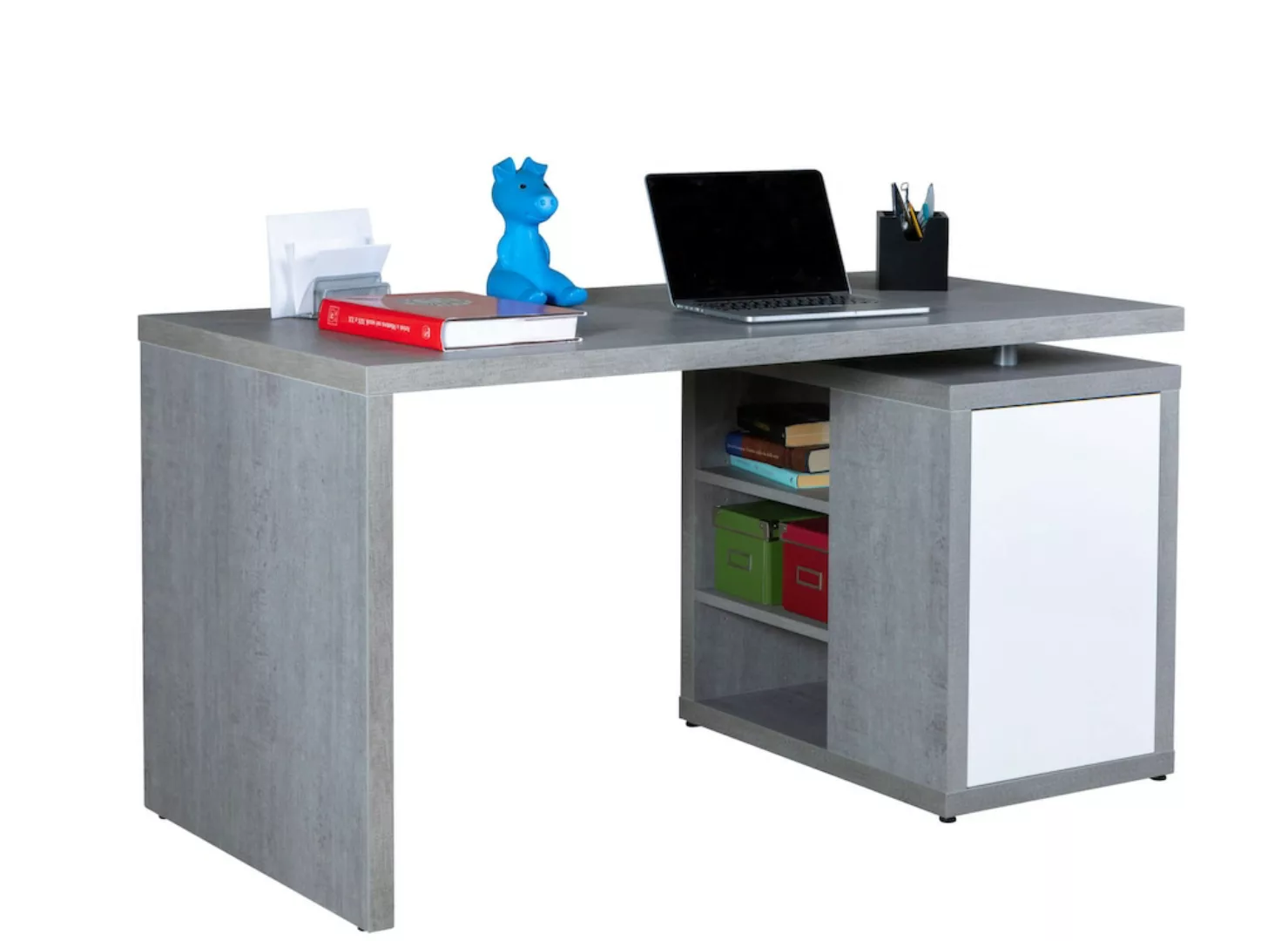 Composad Regal-Schreibtisch "PRATICO", Schreibtisch mit 4 cm dicke Platten, günstig online kaufen