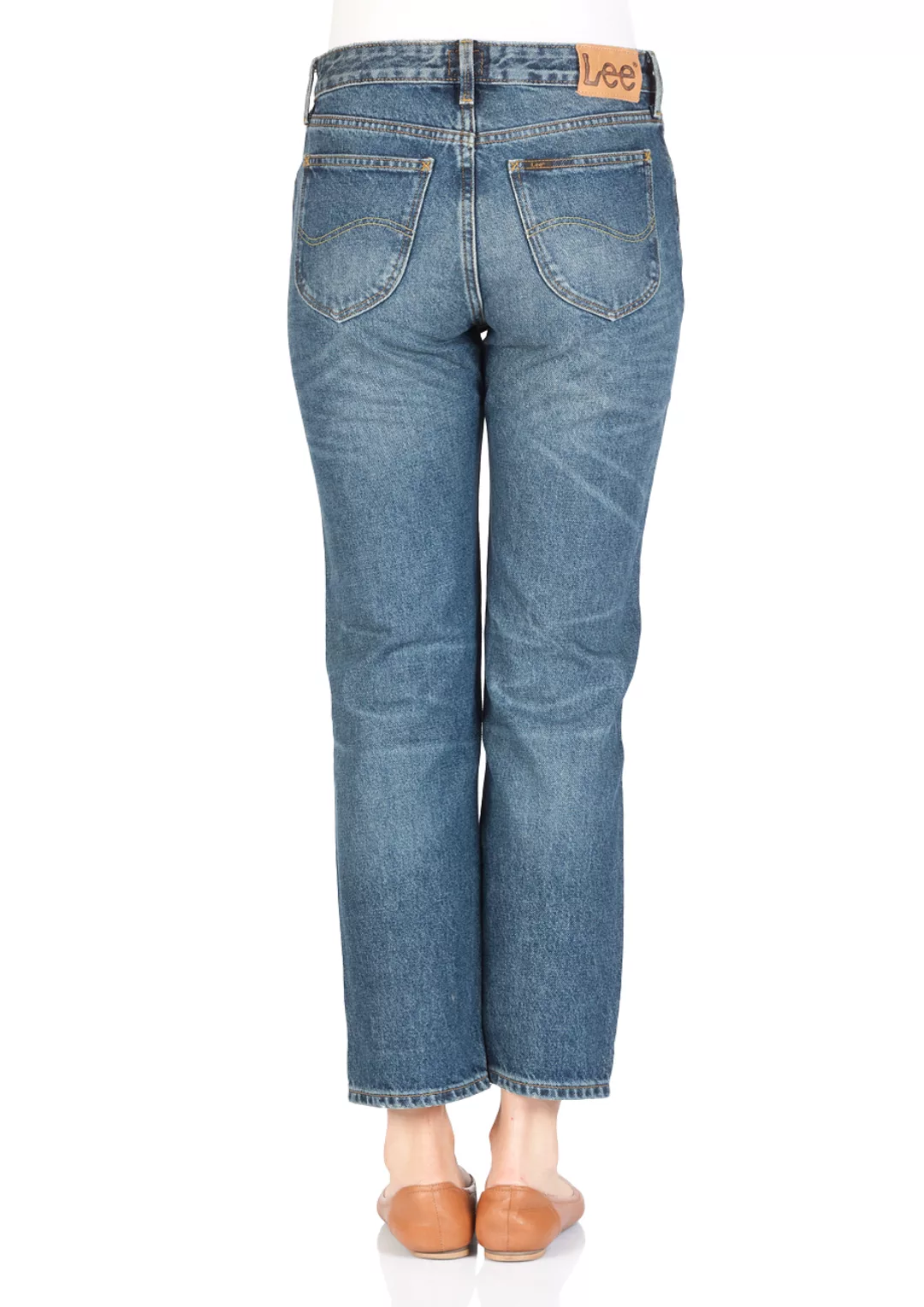Lee Damen Jeans Boyfriend Relaxed - Blau - Vintage Worn günstig online kaufen