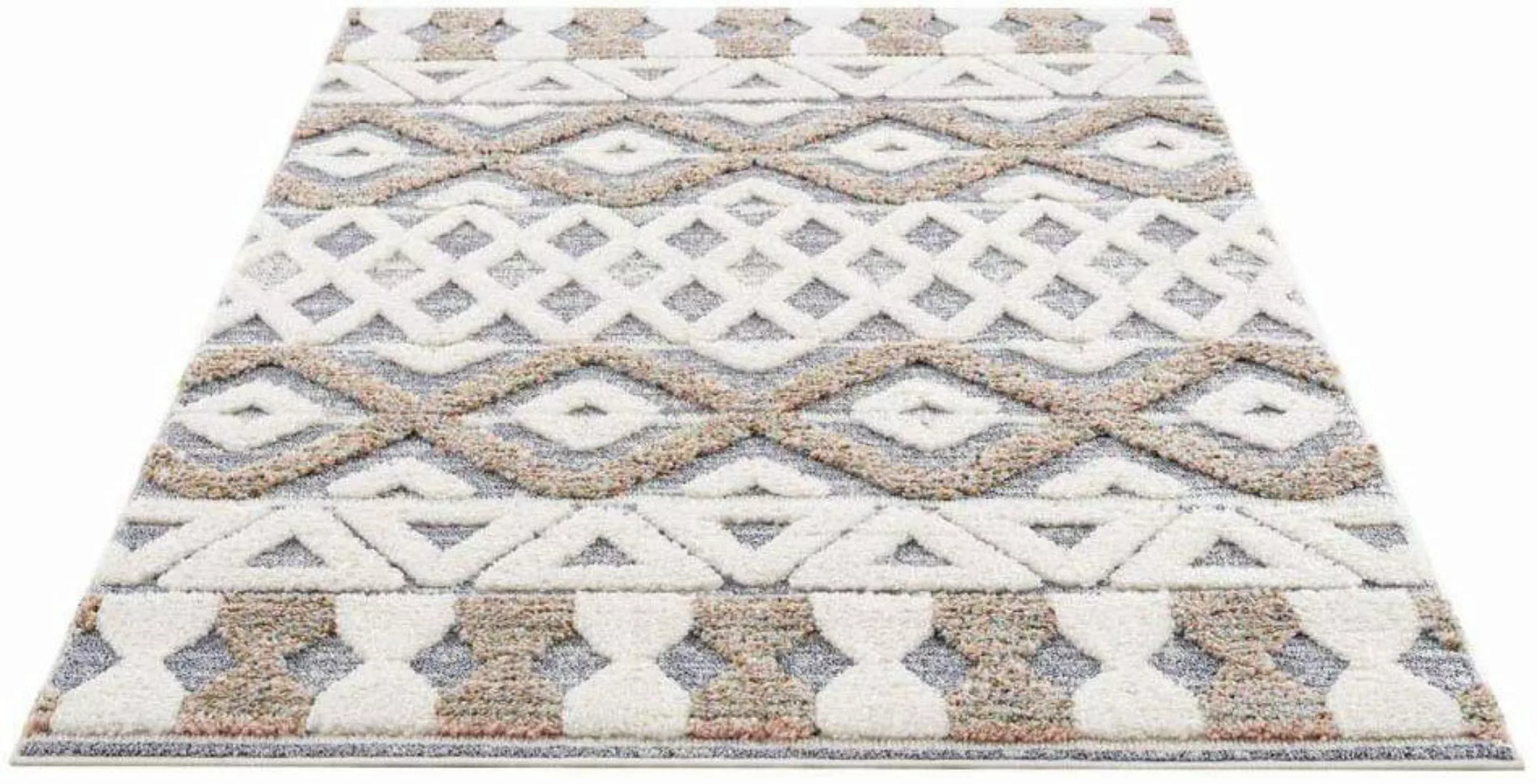 Carpet City Hochflor-Teppich »Focus 3050«, rechteckig, 20 mm Höhe, Läufer, günstig online kaufen