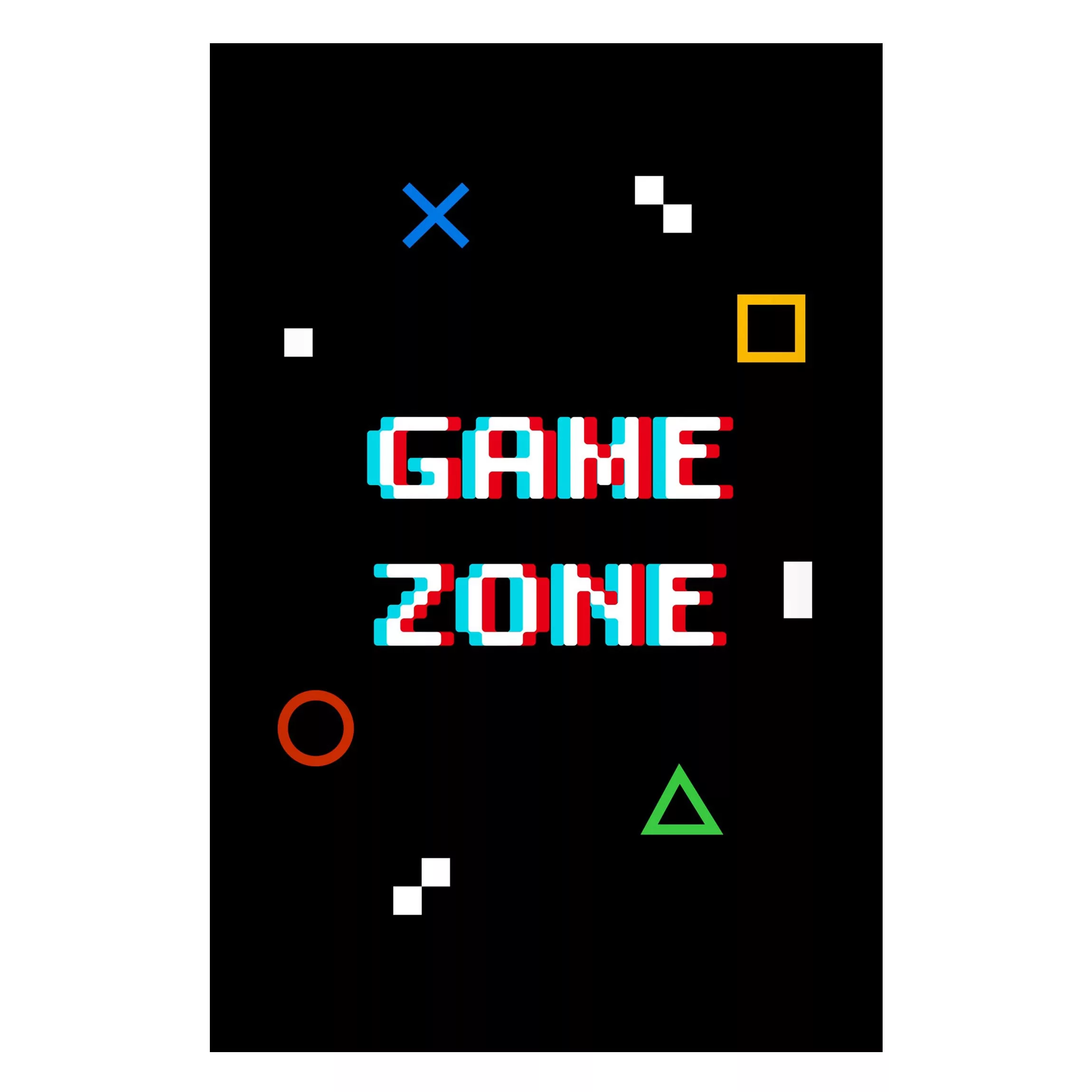 Magnettafel Pixel Text Game Zone günstig online kaufen