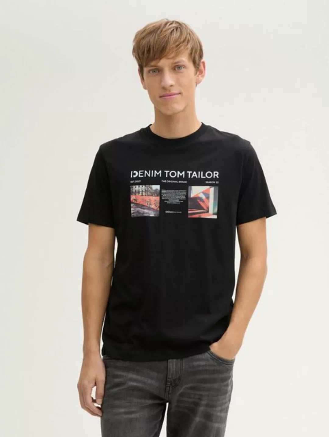 TOM TAILOR Denim T-Shirt T-Shirt mit Foto-Print günstig online kaufen