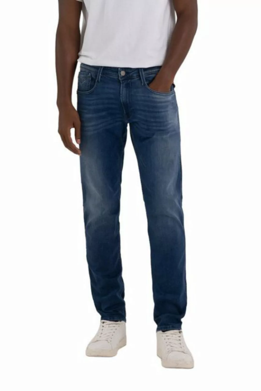 Replay Herren Jeans ANBASS - Slim Fit - Blau - Medium Blue günstig online kaufen