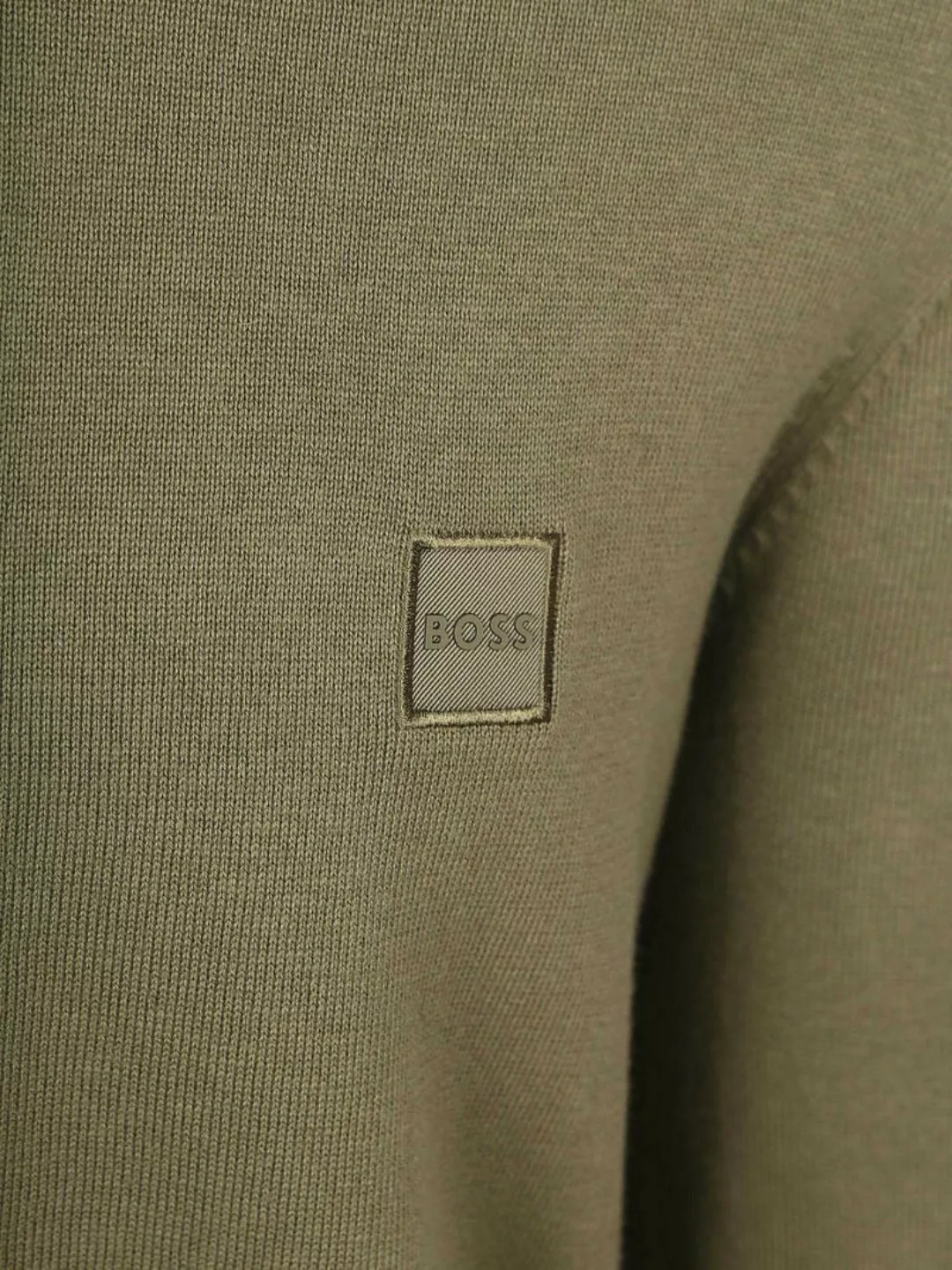 BOSS Kanozip Strickjacke Olivgrün - Größe L günstig online kaufen