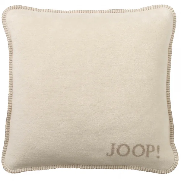 JOOP! Kissenhülle Uni-Doubleface - Größe: 50x50 cm - Farbe: Pergament-Sand günstig online kaufen