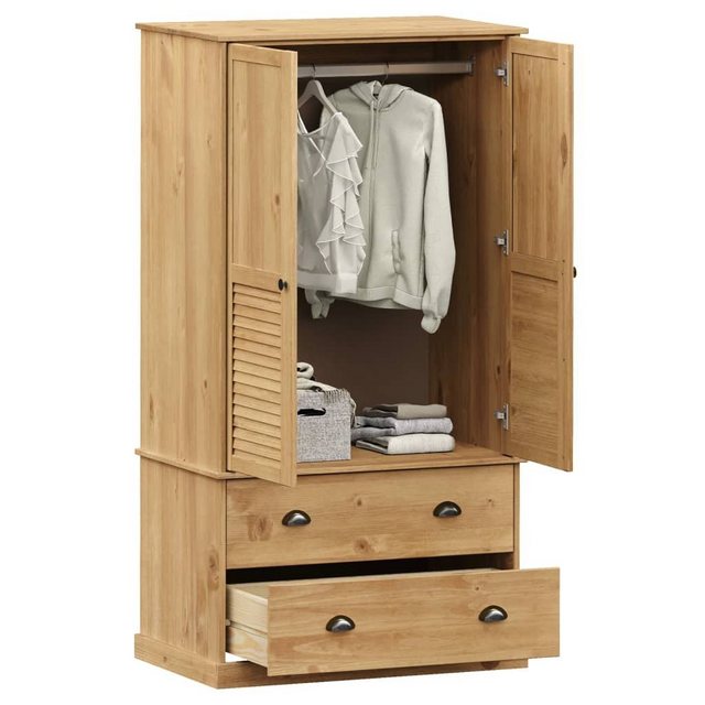 vidaXL Kleiderschrank Kleiderschrank VIGO 90x55x176 cm Massivholz Kiefer günstig online kaufen