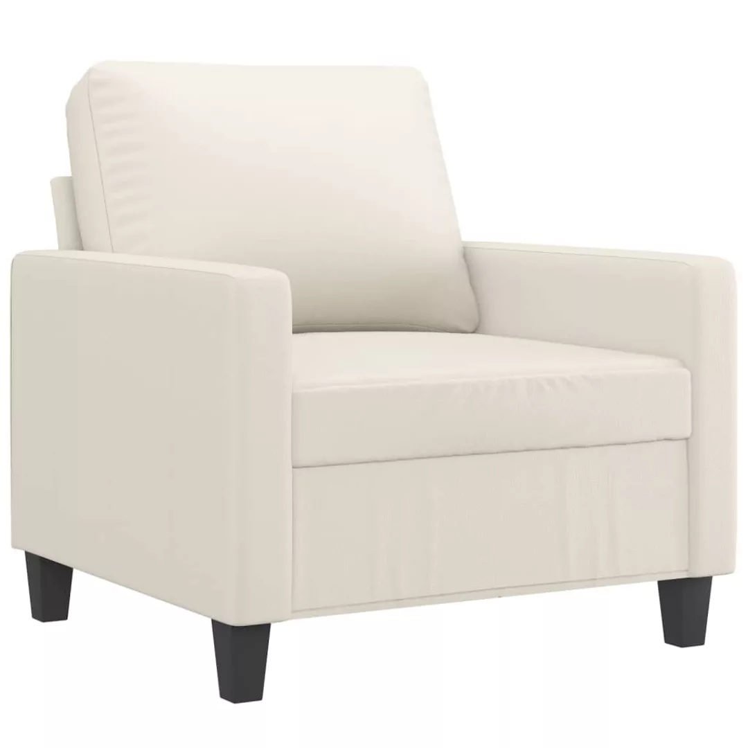 Vidaxl 1-sitzer-sofa Creme 60 Cm Kunstleder günstig online kaufen