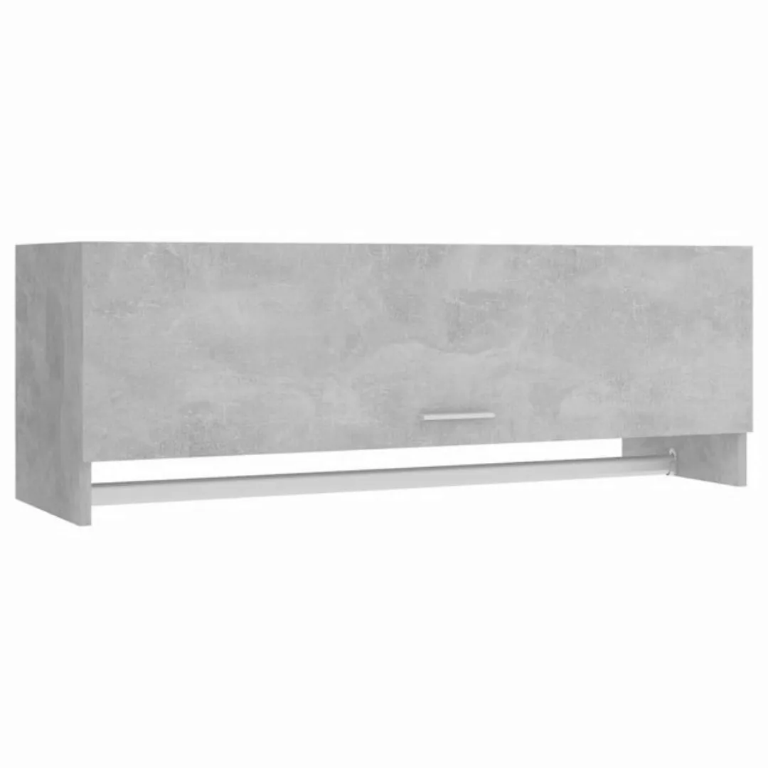 furnicato Kleiderschrank Betongrau 100x32,5x35 cm Holzwerkstoff günstig online kaufen