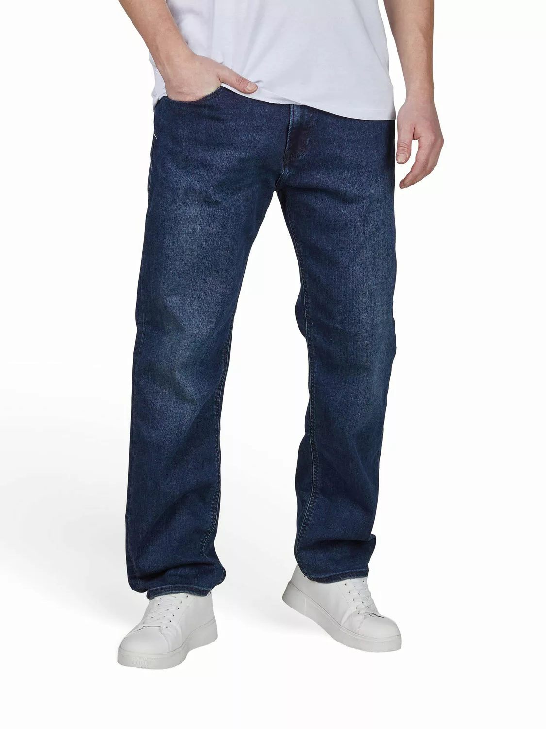 Jack & Jones Jeans Herren Stretch lang Straight Fit JJICLARK günstig online kaufen