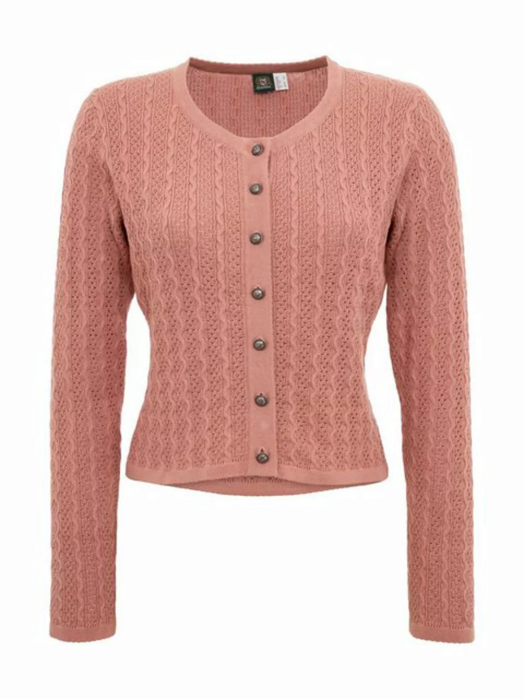 OS-Trachten Strickfleecejacke Strickjacke 457000-7019-36 rosa günstig online kaufen