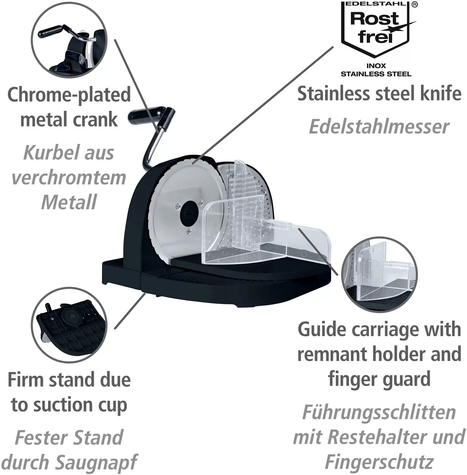 WENKO Allesschneider »-«, (Brotschneidemaschine) mit Edelstahlmesser und Ha günstig online kaufen