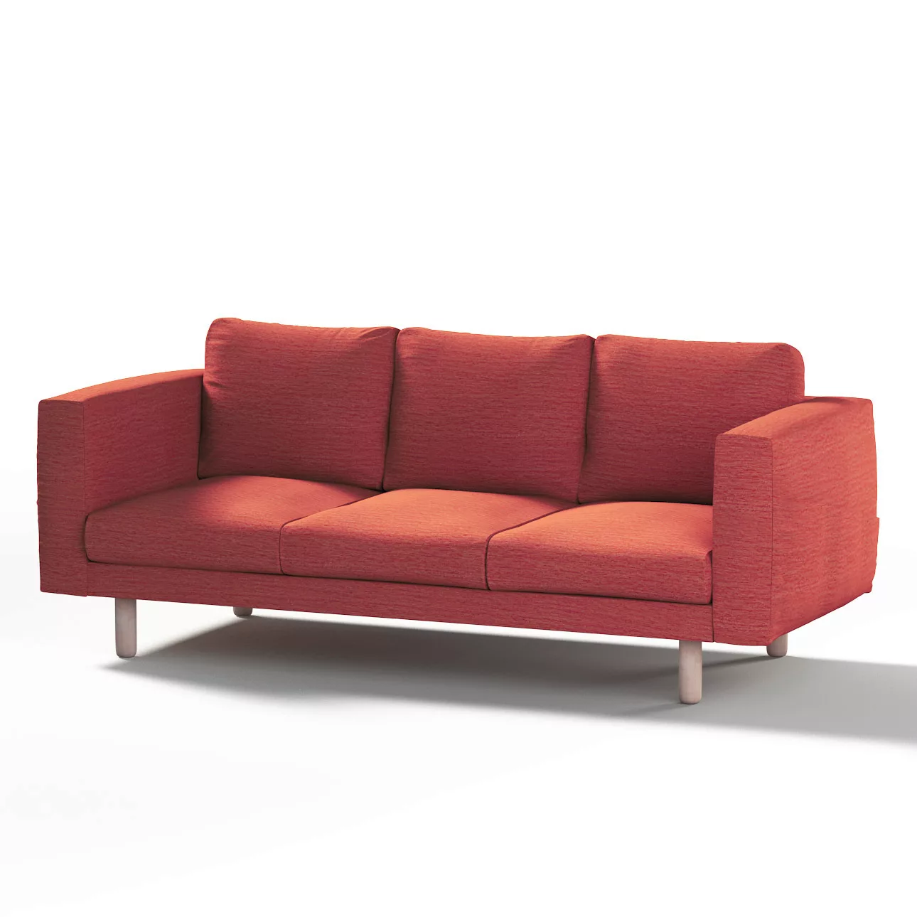 Bezug für Norsborg 3-Sitzer Sofa, ziegelrot, Norsborg 3-Sitzer Sofabezug, C günstig online kaufen