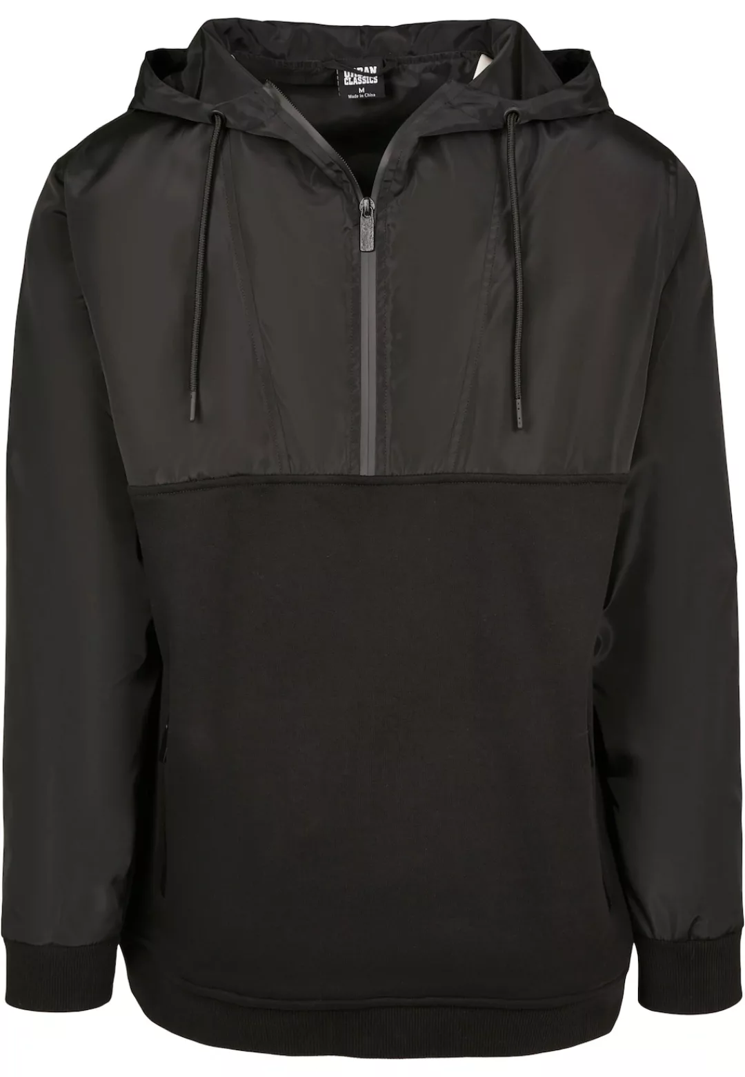 URBAN CLASSICS Sweatjacke "Urban Classics Herren Military Half Zip Hoody" günstig online kaufen