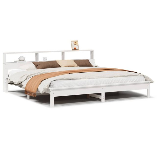 vidaXL Bett, Massivholzbett ohne Matratze Wachsbraun 200x200 Kiefernholz günstig online kaufen