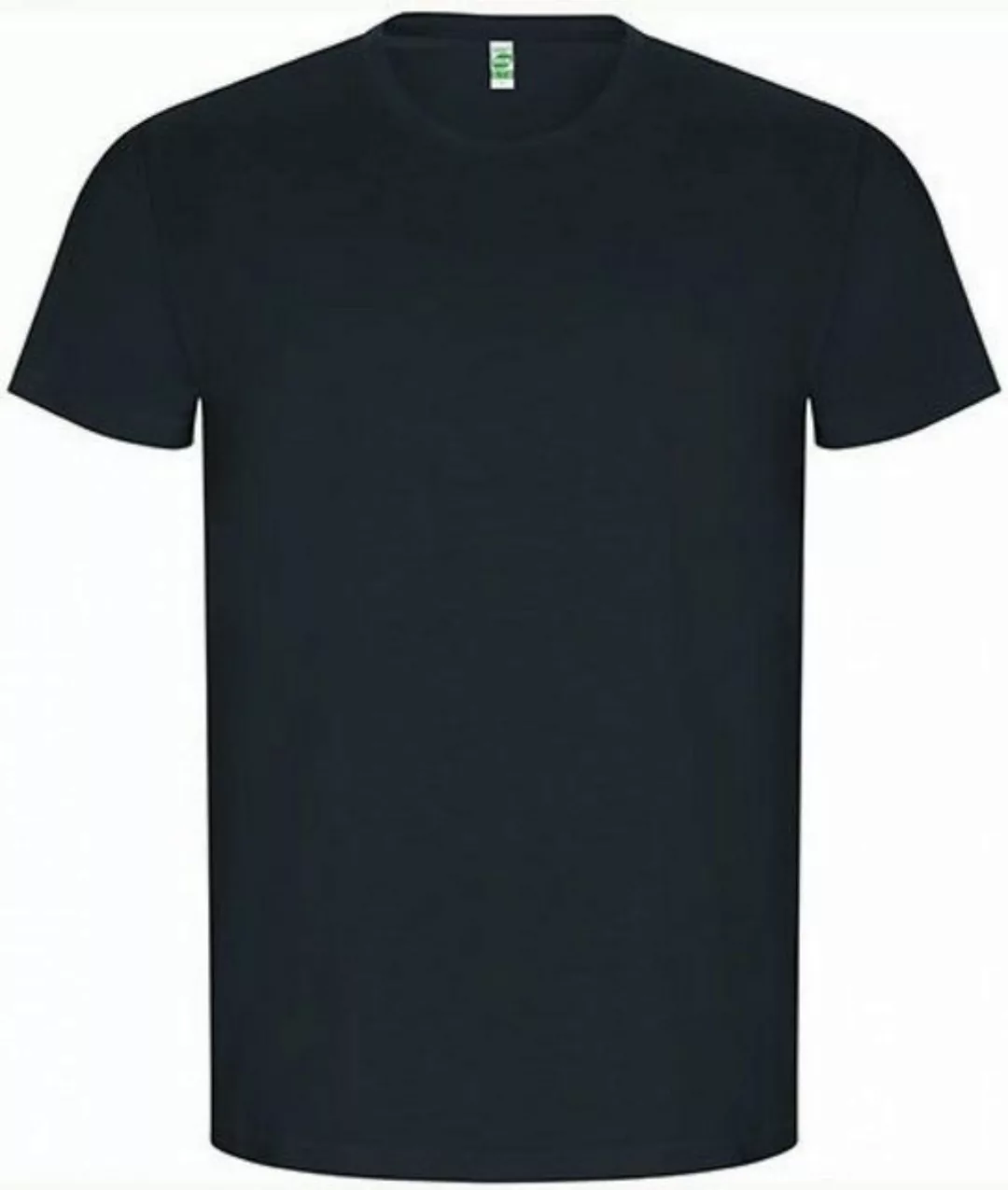 Roly Rundhalsshirt Golden Organic T-Shirt - 2-lagiger Rundhalskragen günstig online kaufen
