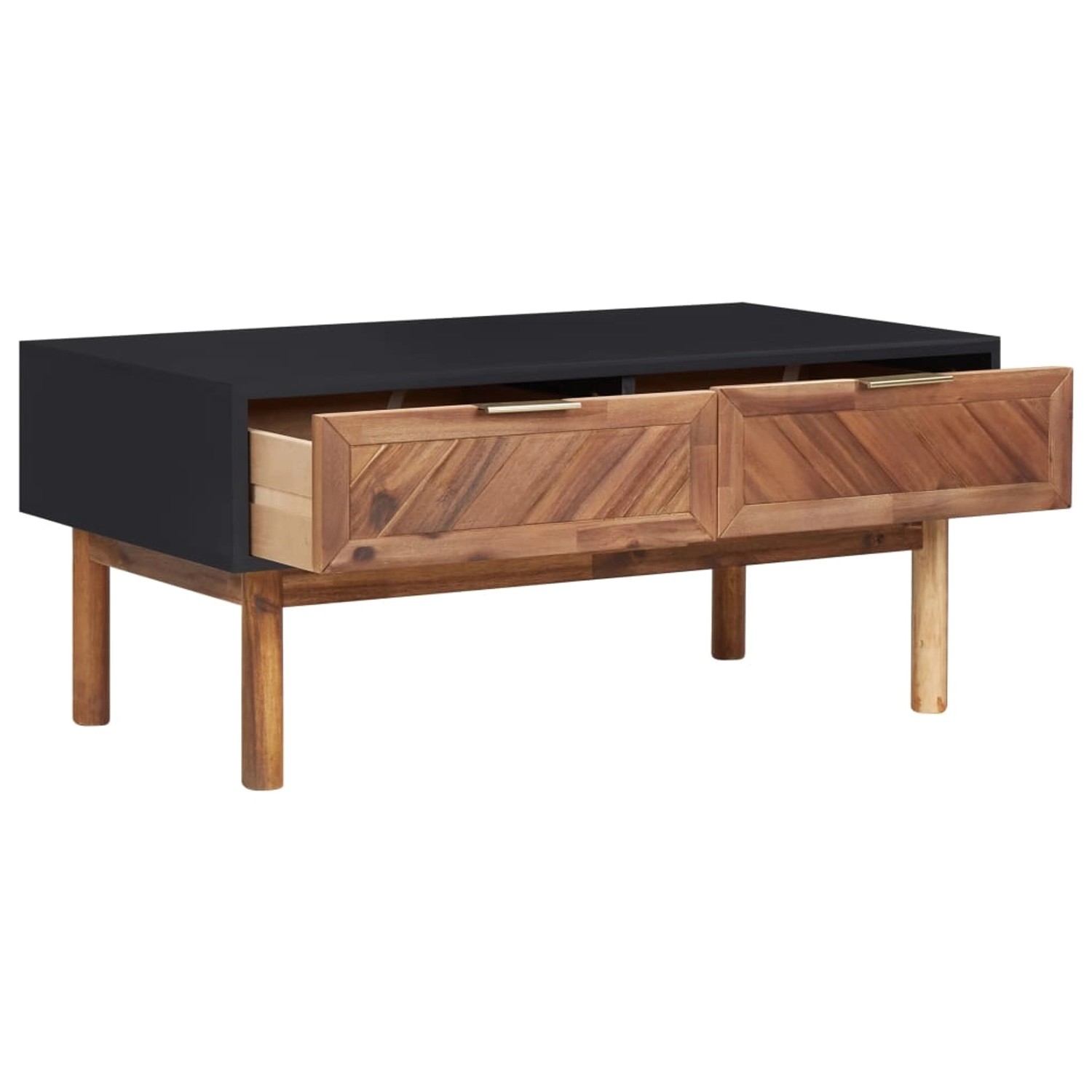 Couchtisch 90x50x40 Cm Akazie Massivholz Und Mdf günstig online kaufen