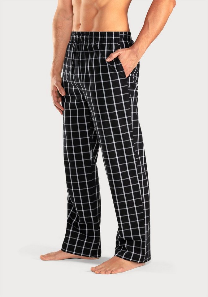 AUTHENTIC LE JOGGER Pyjamahose mit Seitentaschen und Bindeband günstig online kaufen