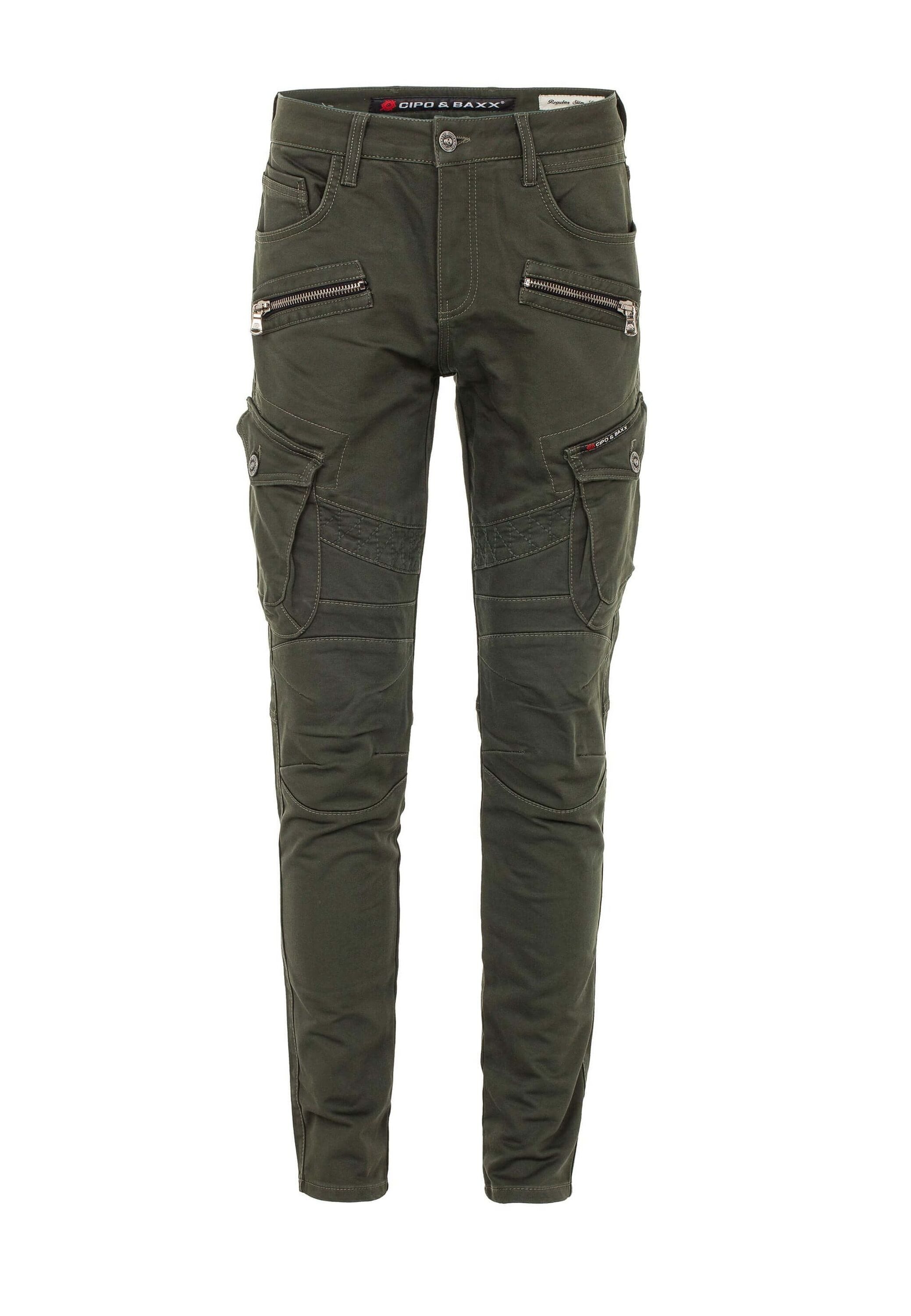 Cipo & Baxx Cargojeans "Jeans", im angesagten Biker-Stil, CD-424 günstig online kaufen