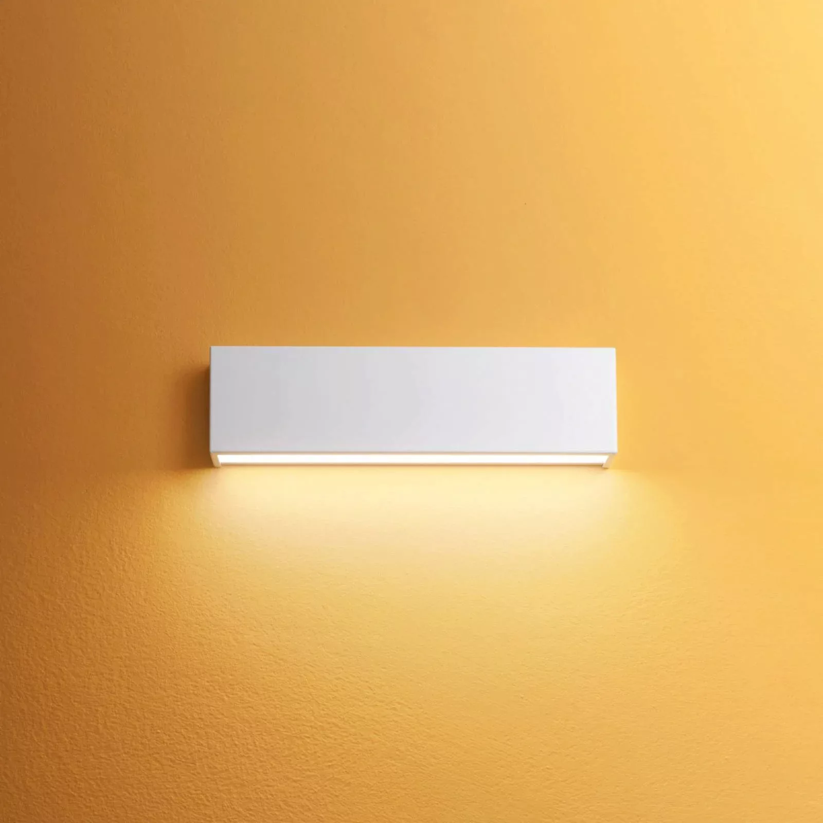 LED-Wandleuchte Box W2 Bi-Emission, B 31,9 cm, weiß, 2700 K günstig online kaufen