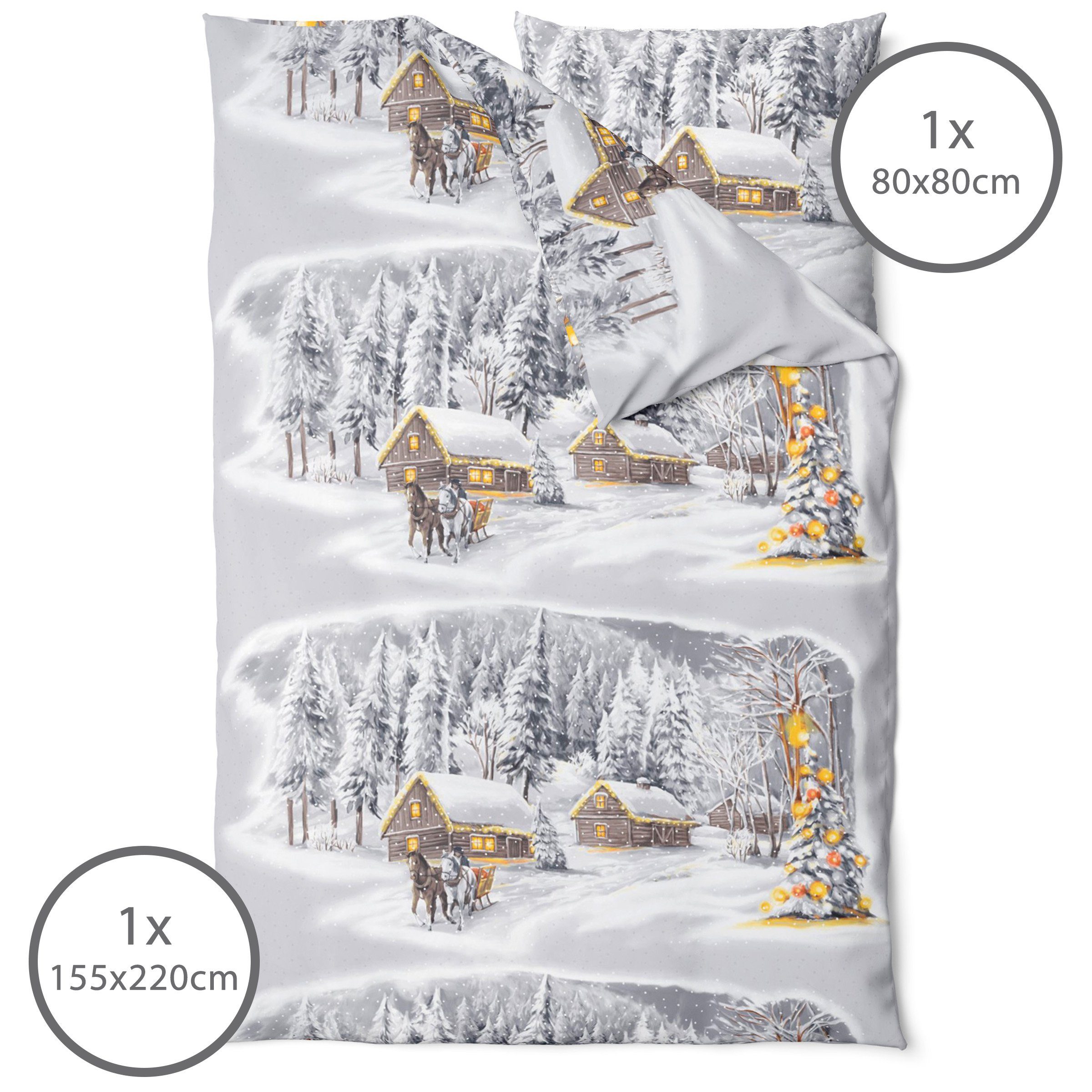 LINKHOFF Bettwäsche Biber Bettwäsche 135x200 / günstig online kaufen