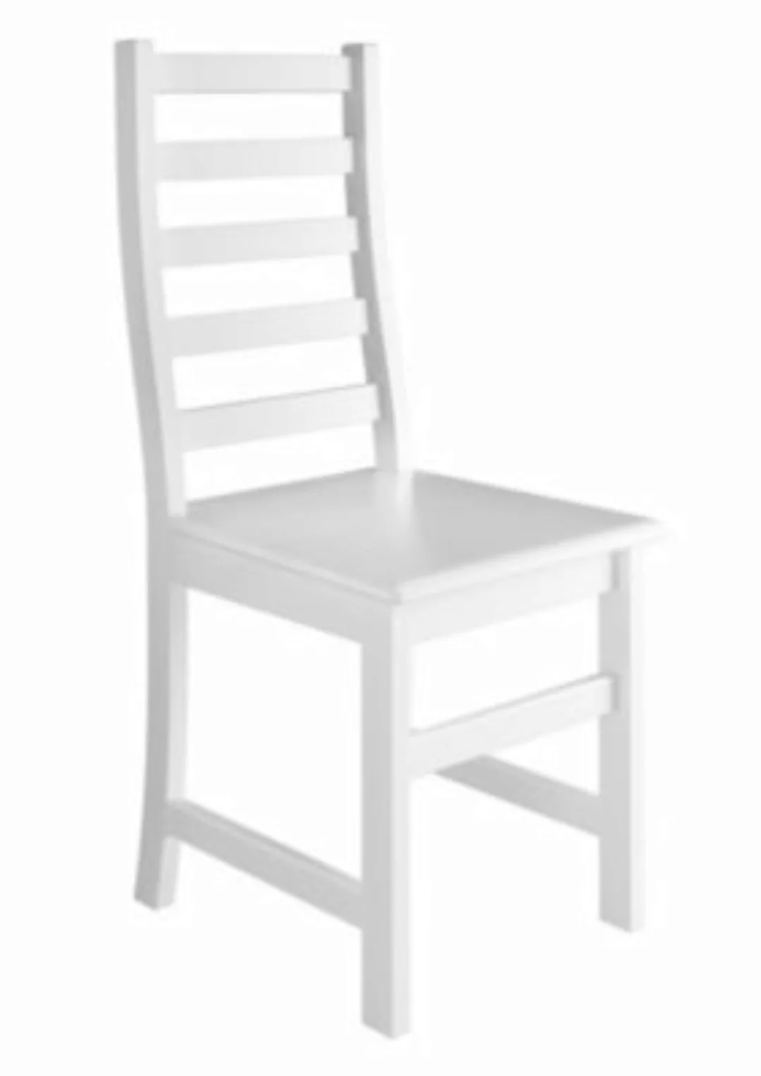 Erst-Holz® Weißer Stuhl Eris Küchenstuhl Massivholzstuhl Esszimmerstuhl wei günstig online kaufen