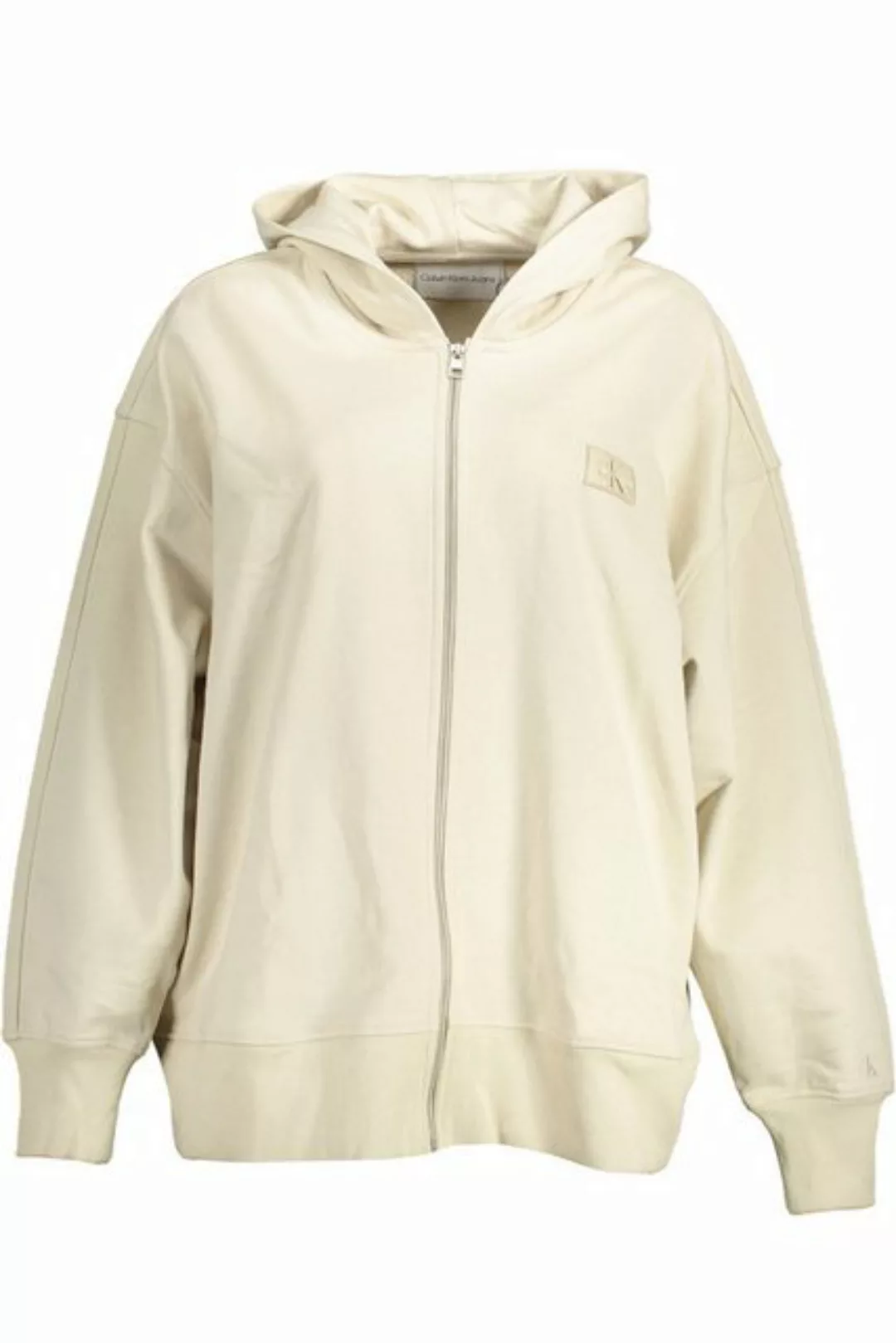 Calvin Klein Jeans Sweatshirt Damenkapuzenpullover Beige aus 100% Recycelte günstig online kaufen