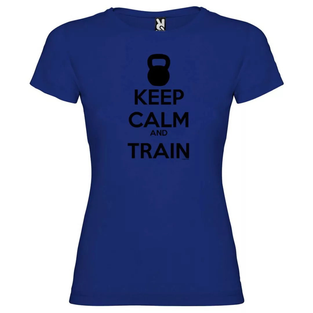 Kruskis Keep Calm And Train Kurzärmeliges T-shirt M Royal Blue günstig online kaufen
