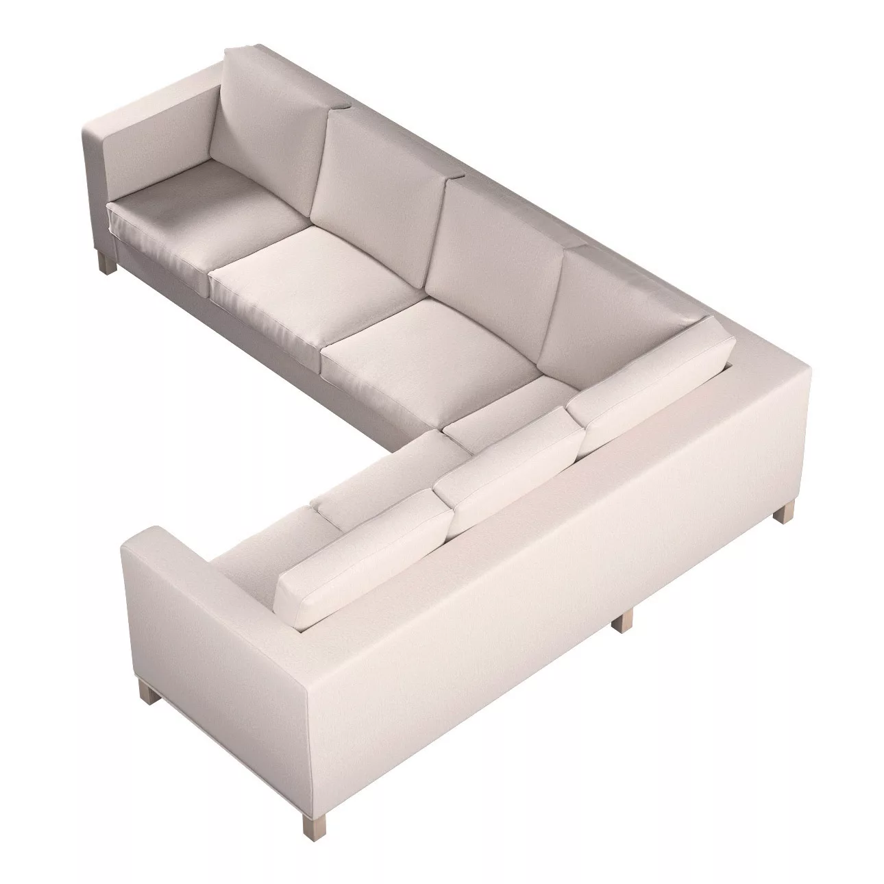 Bezug für Karlanda Sofa Ecke links, hellbeige, 36cm x 30cm x 50cm, Madrid ( günstig online kaufen