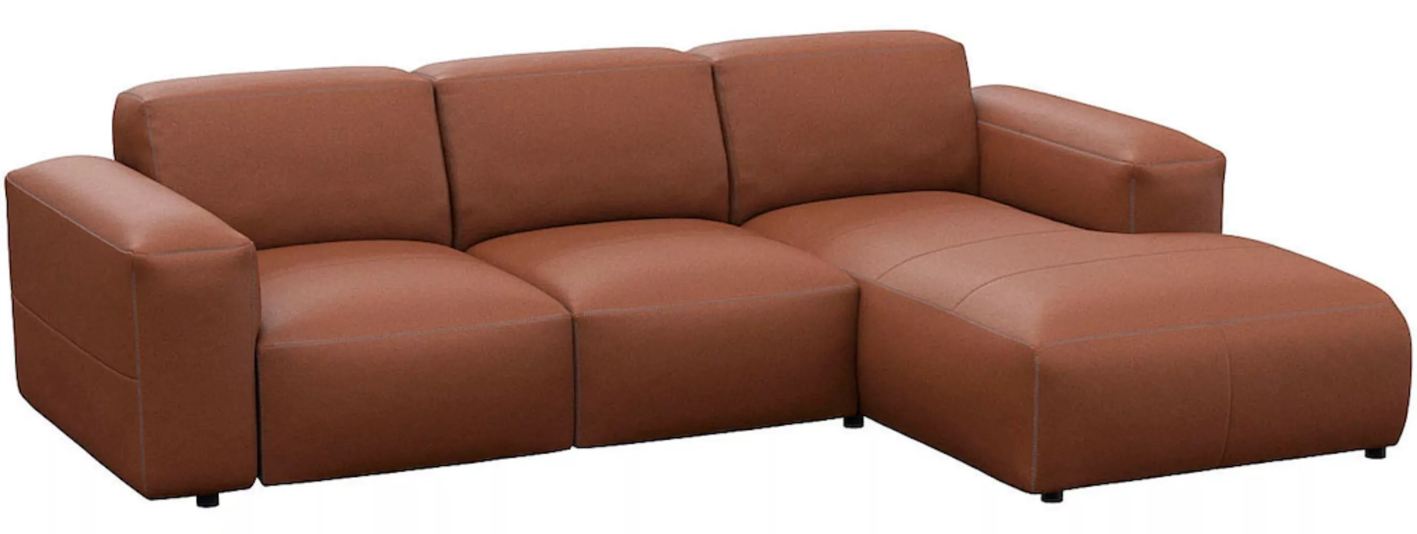 FLEXLUX Ecksofa »Lucera Chaislongue rechts oder links«, modern & anschmiegs günstig online kaufen