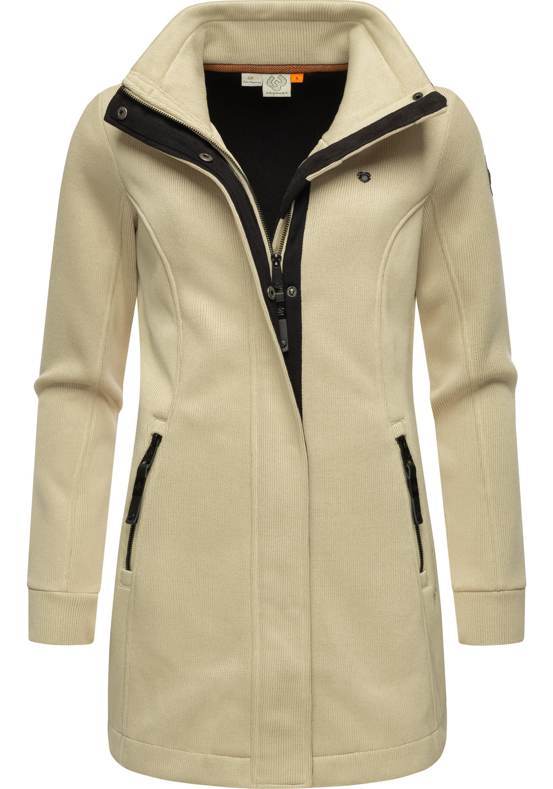Ragwear Sweatjacke "Letrice Bonded", Elegante Zip-Jacke mit hohem Kragen in günstig online kaufen