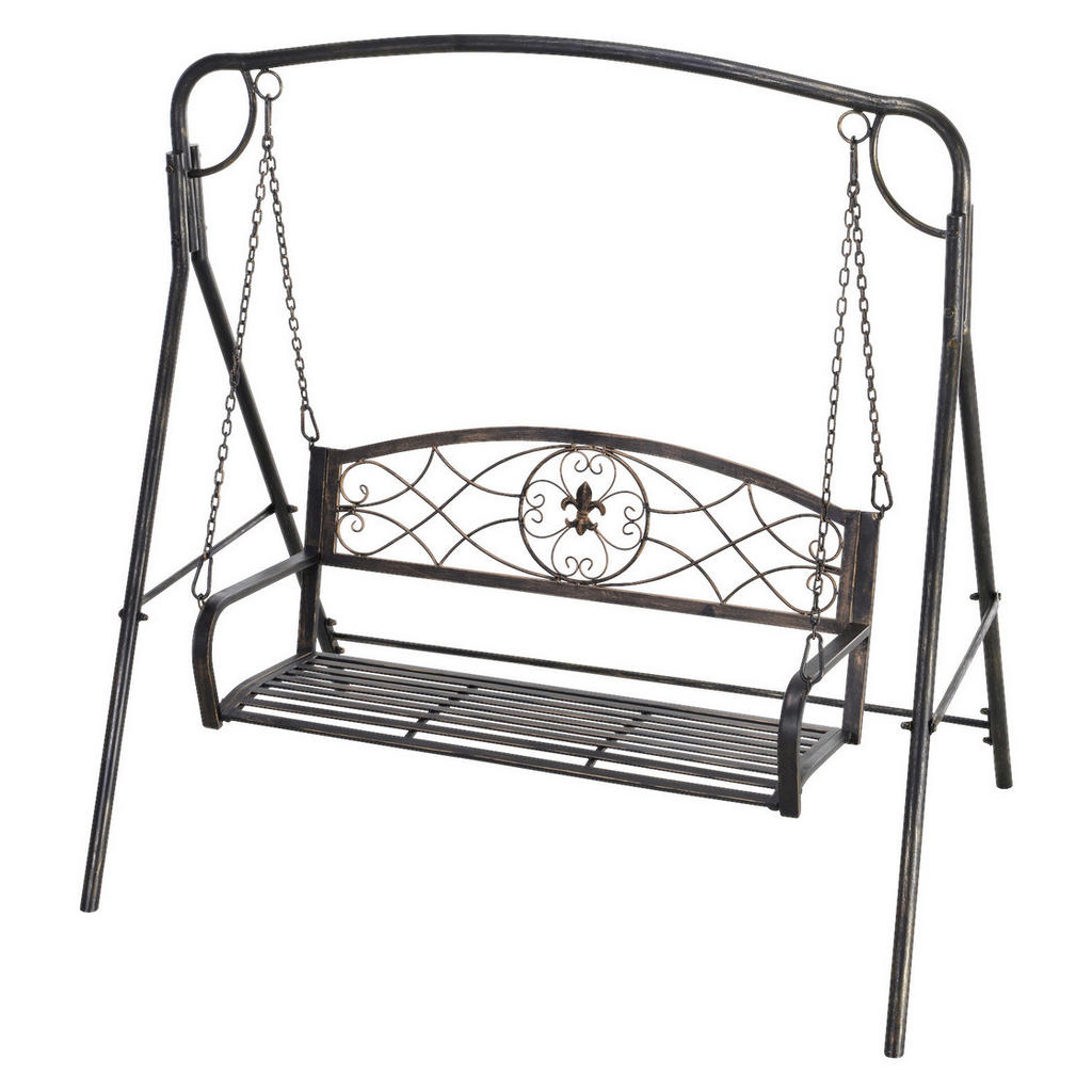 Outsunny Gartenschaukel bronze Metall B/H/L: ca. 123x175x167 cm günstig online kaufen