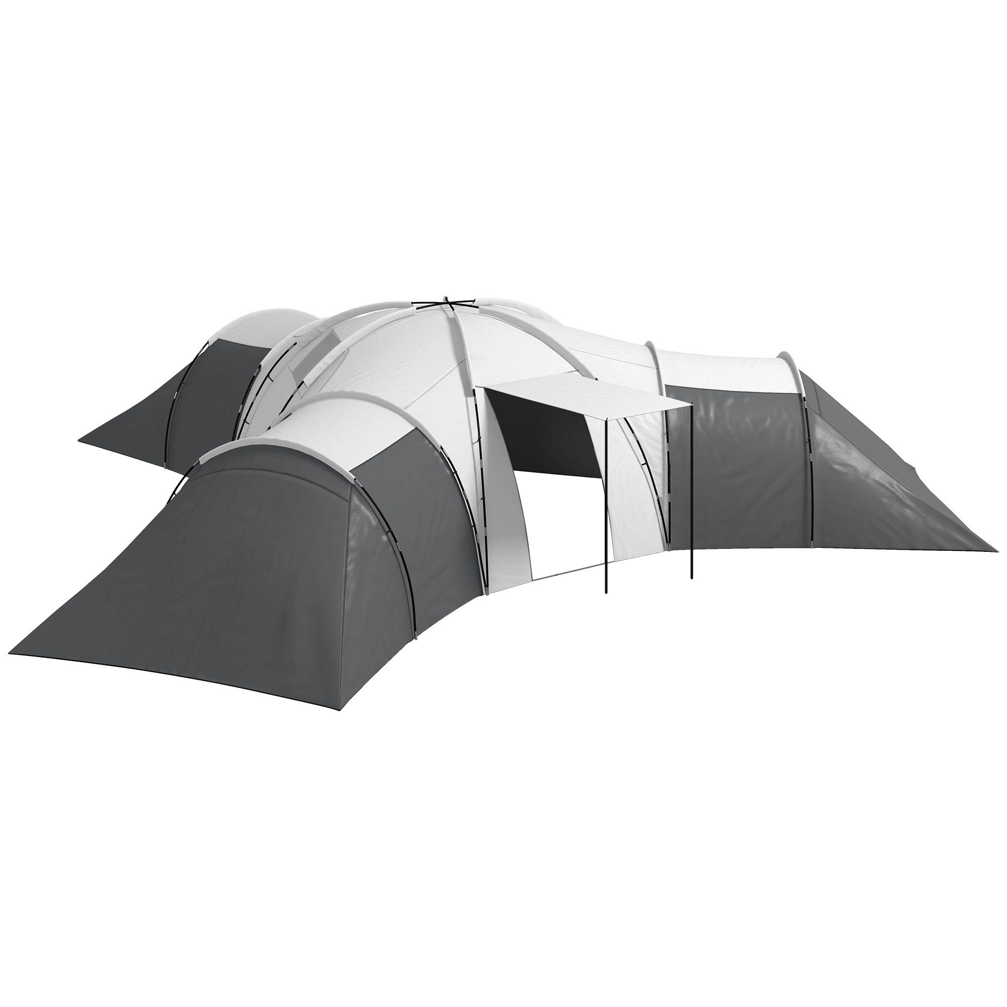 Outsunny Tunnelzelt Campingzelt für 6-9 Personen, günstig online kaufen