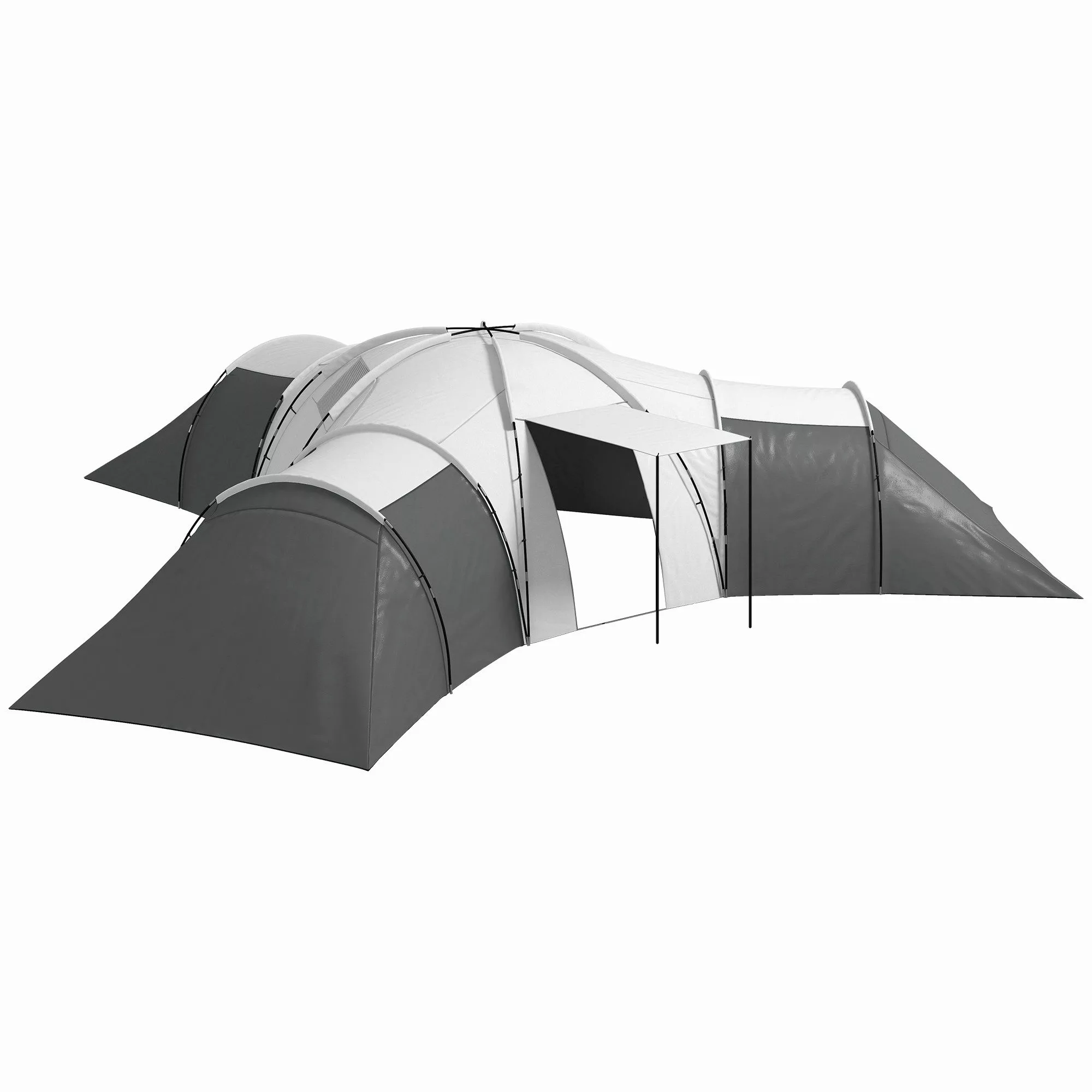 Outsunny Tunnelzelt Campingzelt für 6-9 Personen, günstig online kaufen