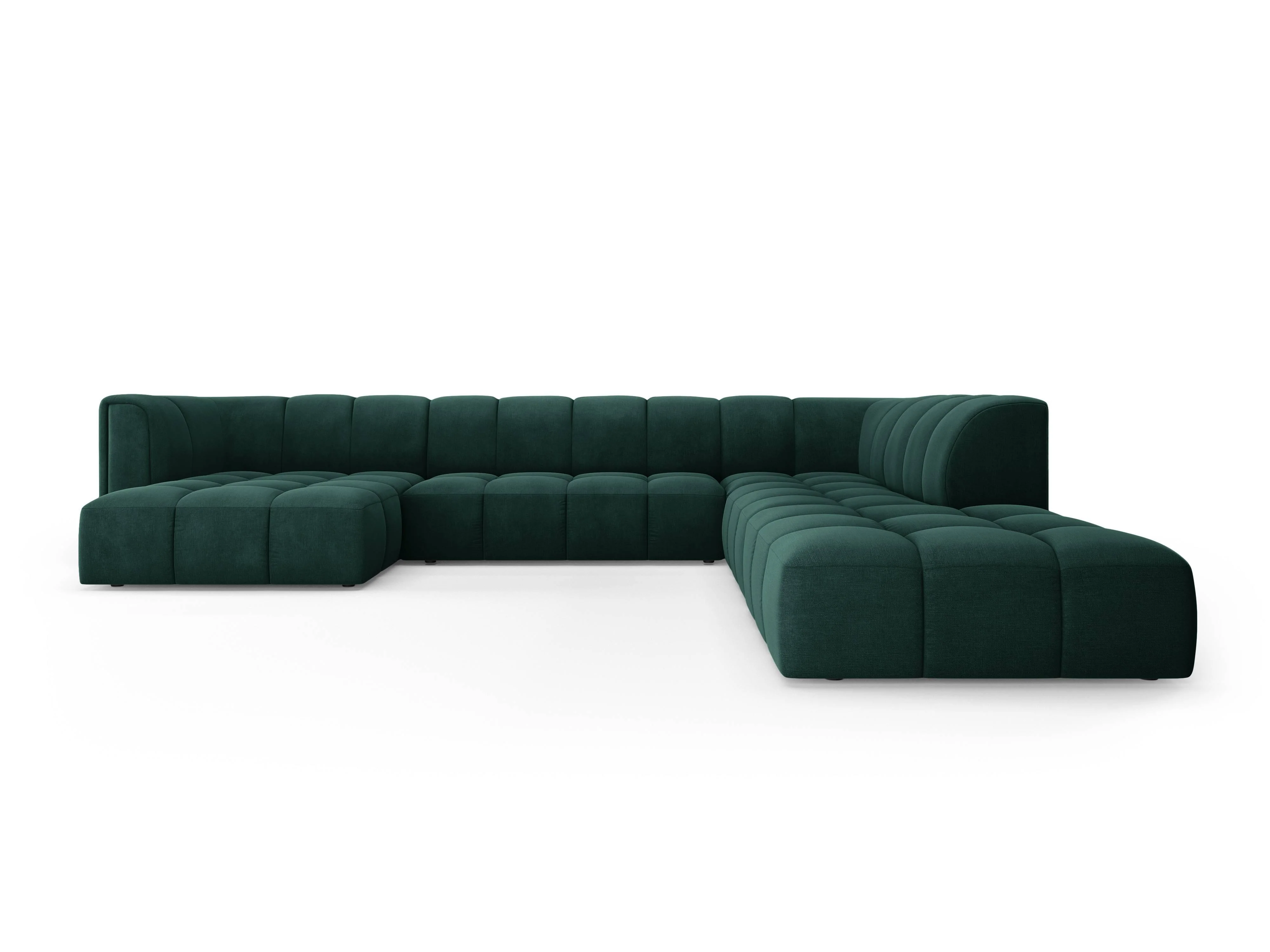 Milo Casa | Panorama-Ecksofa Francesca Chenille rechts 7-Sitzer günstig online kaufen