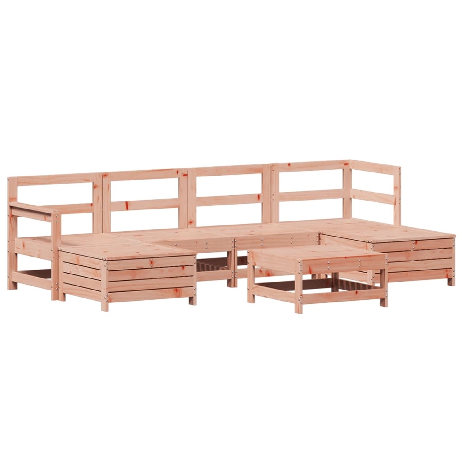 vidaXL 7-Tlg Garten-Sofagarnitur Massivholz Douglasie 3250990 günstig online kaufen