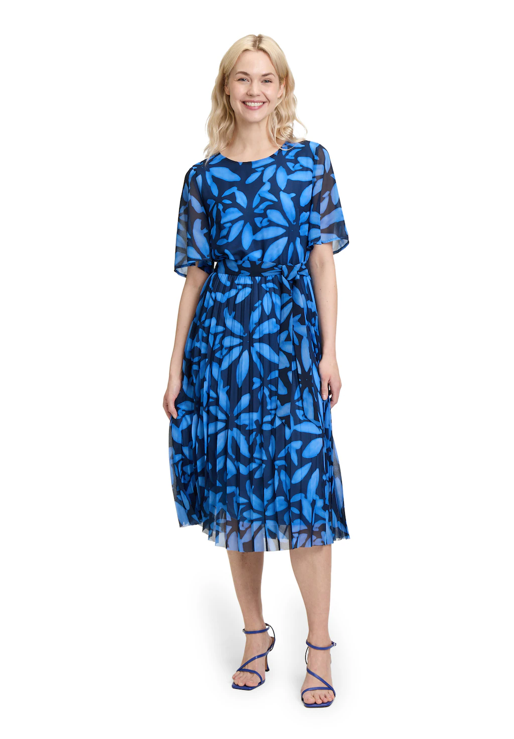Betty&Co Chiffonkleid "Betty & Co Damen Sommerkleid Chiffonkleid mit Plisse günstig online kaufen