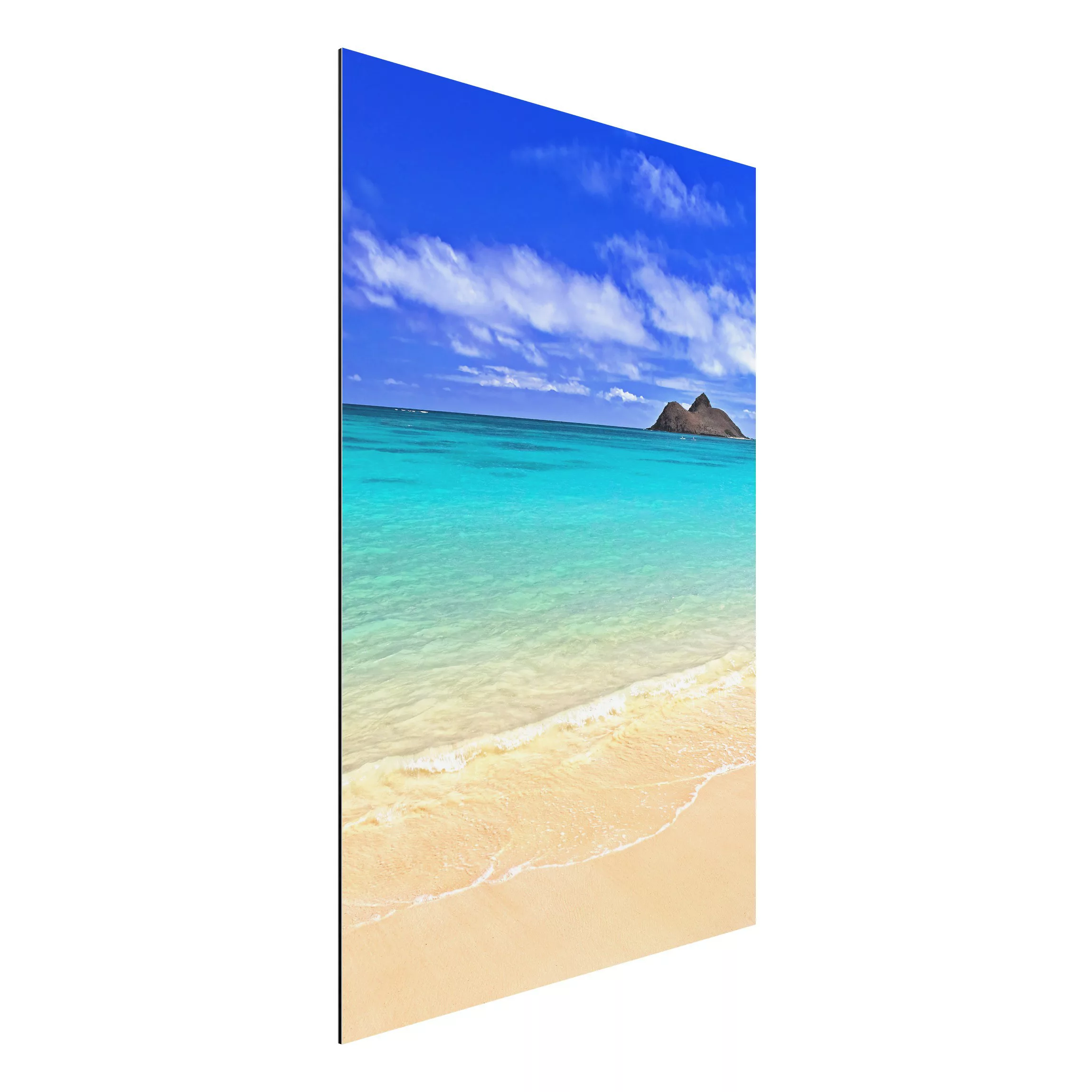 Alu-Dibond Bild Natur & Landschaft - Hochformat 2:3 Paradise Beach günstig online kaufen