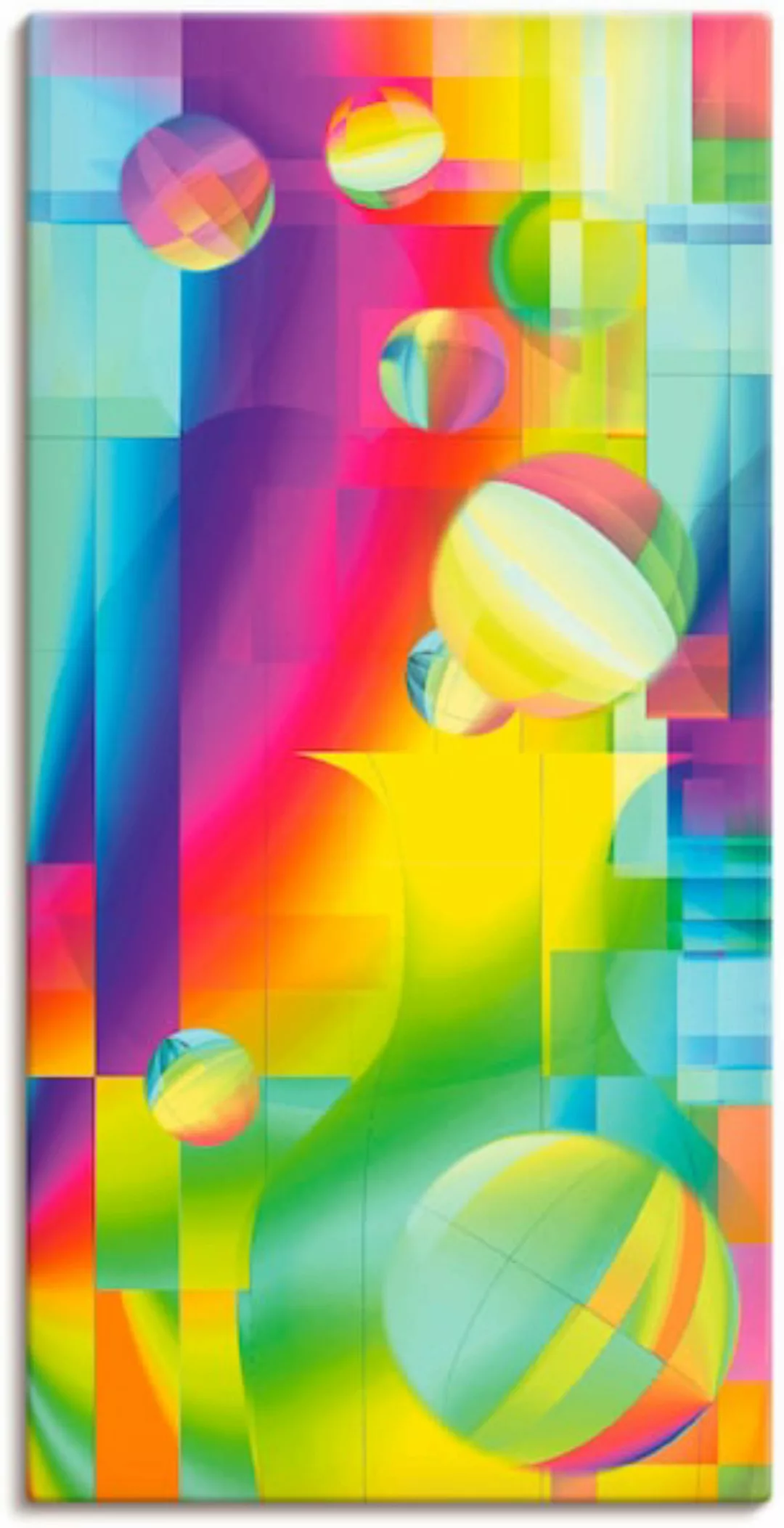 Artland Leinwandbild "Farbige Freude", Muster, (1 St.) günstig online kaufen