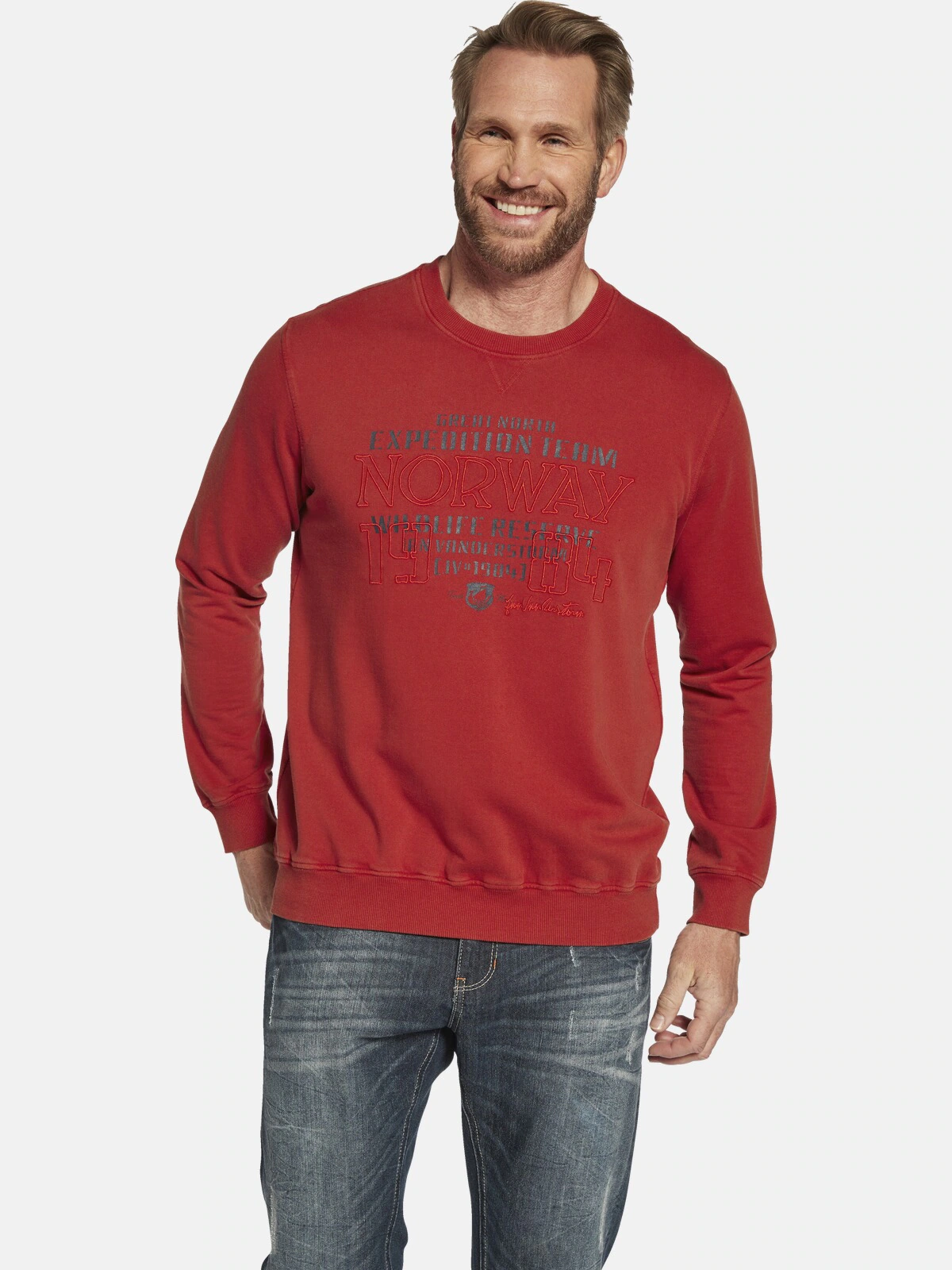 Jan Vanderstorm Sweatshirt "Sweatshirt AZZO" günstig online kaufen