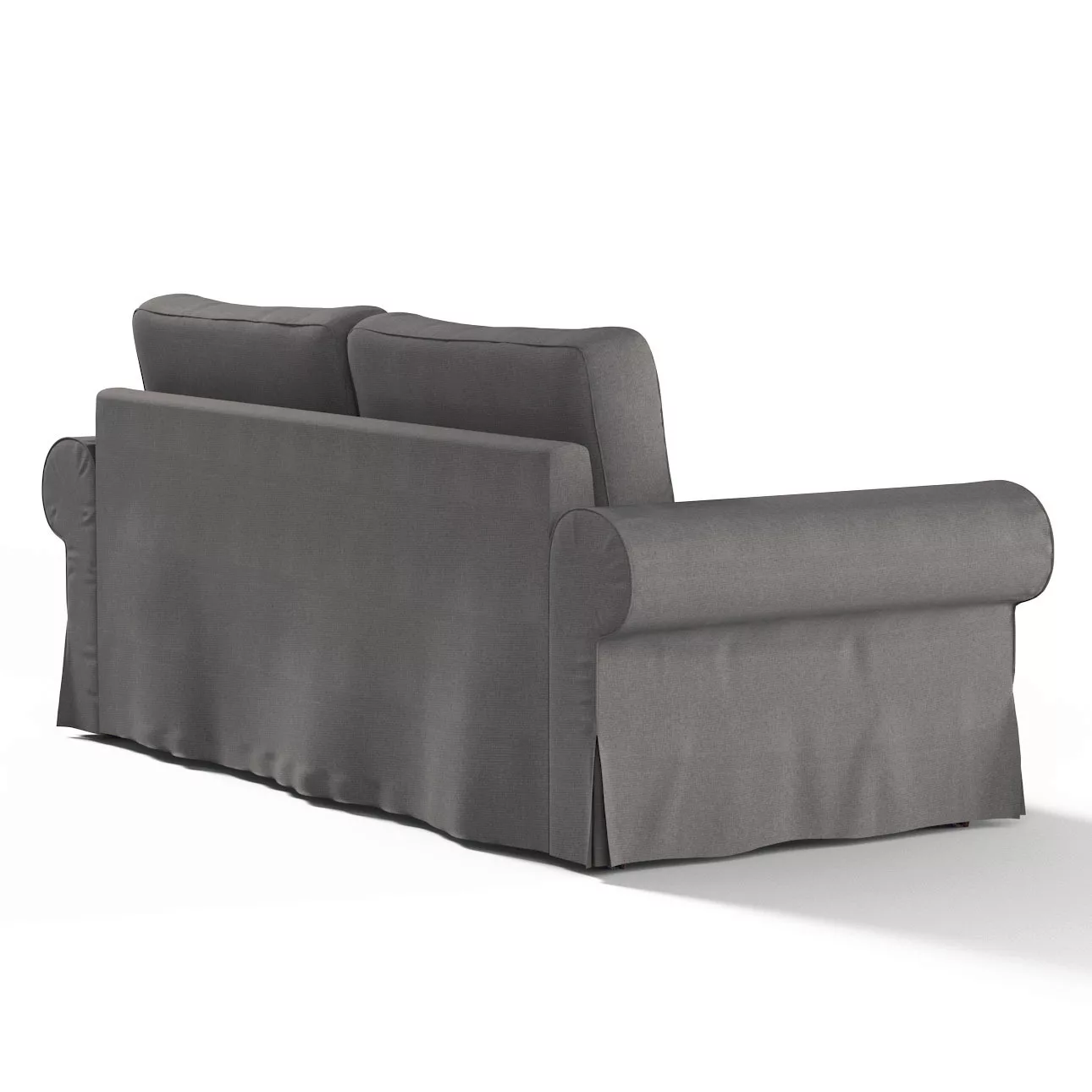 Bezug für Backabro 3-Sitzer Sofa ausklappbar, dunkelgrau, Bezug für Backabr günstig online kaufen