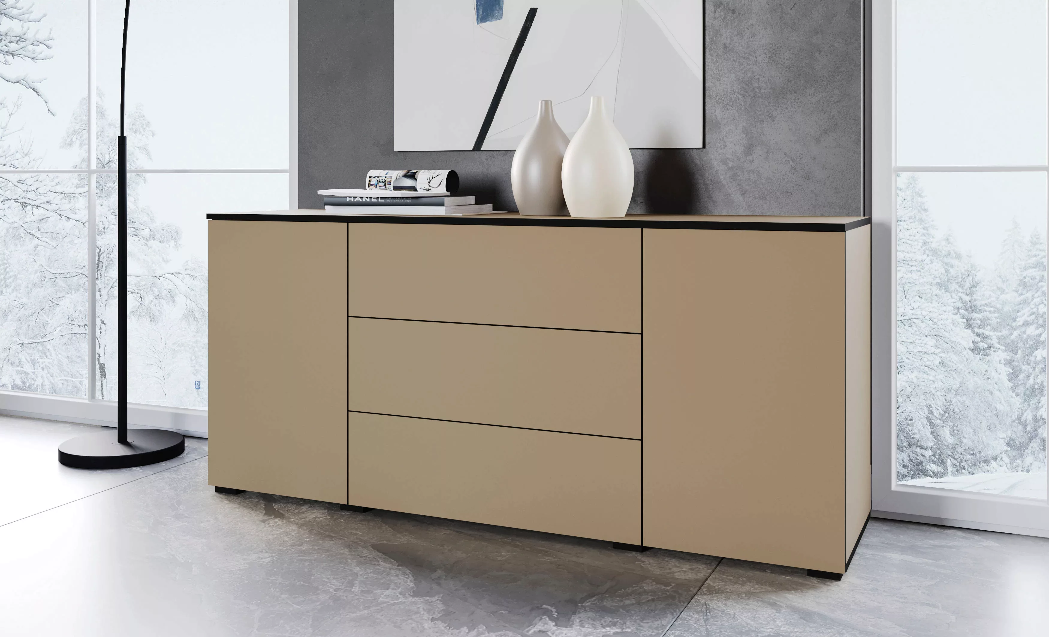 INOSIGN Sideboard "PARIS", (1 St.), Moderne 150cm breite grifflose Kommode, günstig online kaufen