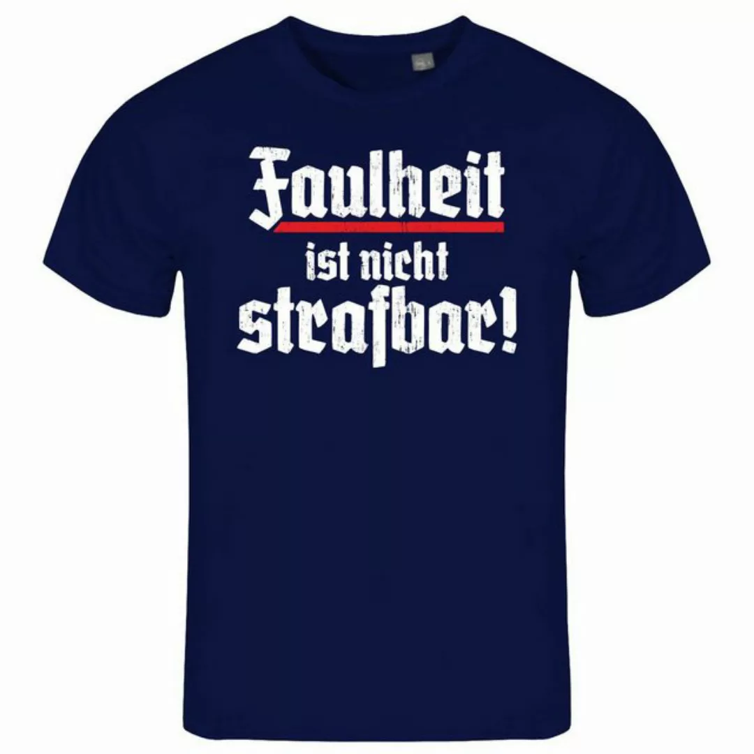 deinshirt Print-Shirt Herren T-Shirt Faulheit ist nicht strafbar Funshirt m günstig online kaufen