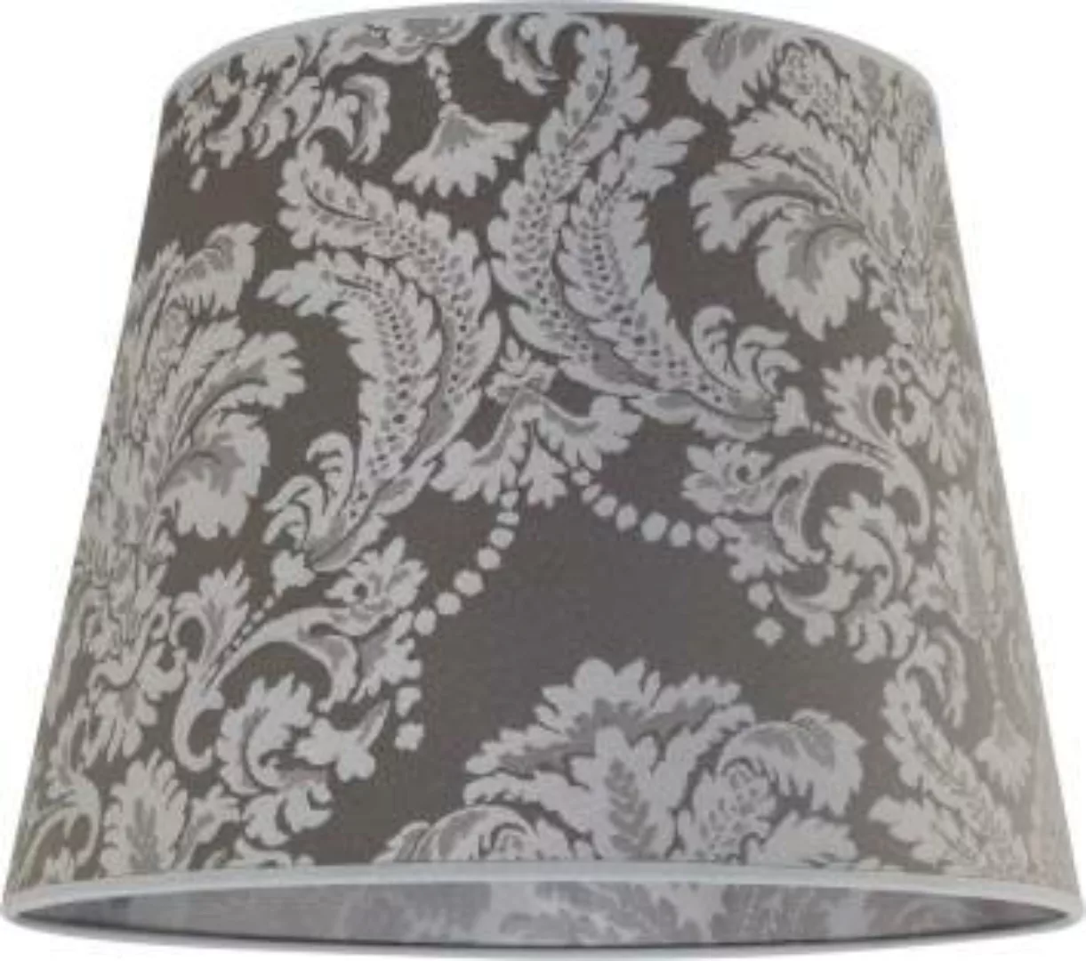 Lampenschirm Stoff Silber Muster E27 Pendelleuchte günstig online kaufen