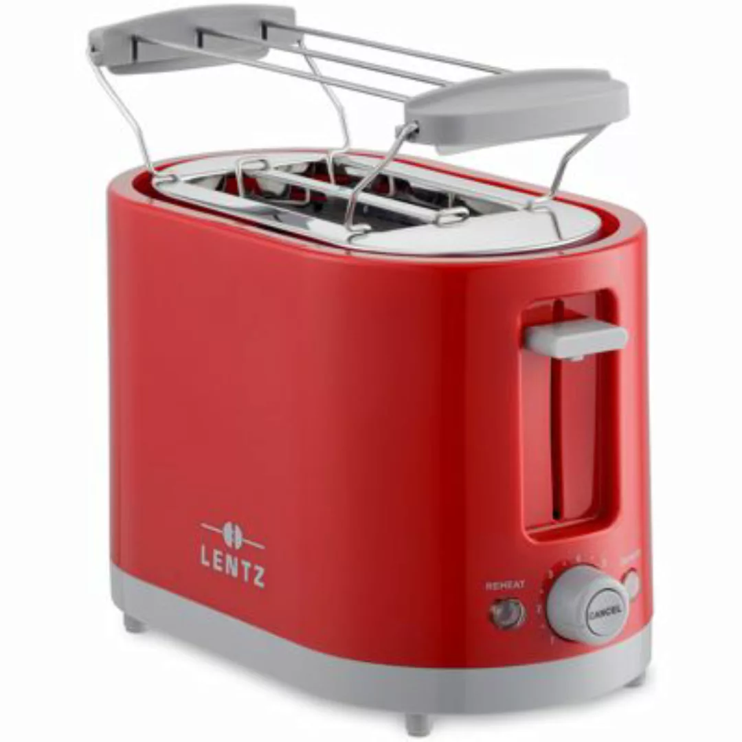 2-Scheiben Toaster mit Auftaufunktion rot günstig online kaufen
