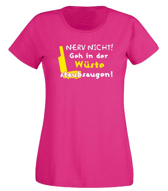 G-graphics T-Shirt Nerv nicht! Geh in der Wüste staubsaugen! Slim-fit Damen günstig online kaufen