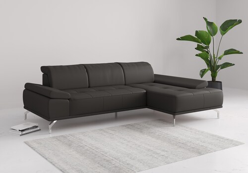 Places of Style Ecksofa "Caluna", Inkl.Sitztiefenverstellung, wahlweise mit günstig online kaufen