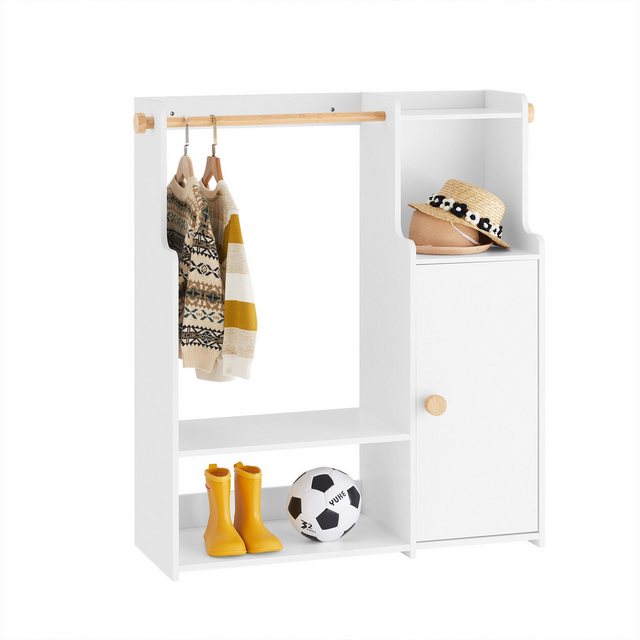 SoBuy Kinderkleiderschrank KMB110 Kindergarderobe Kleiderschrank Kinder Kle günstig online kaufen