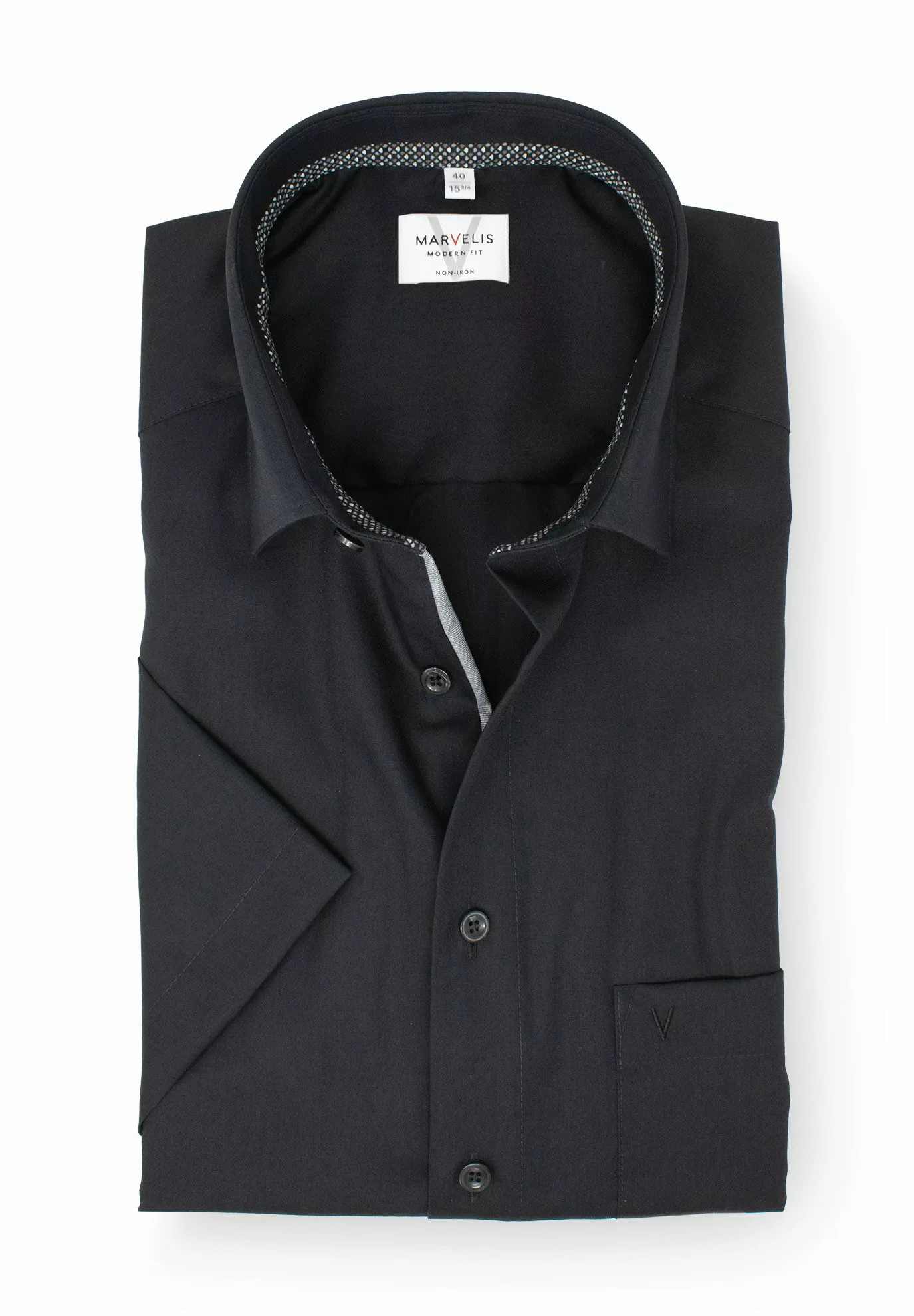 MARVELIS Kurzarmhemd Modern Fit normale, leicht günstig online kaufen