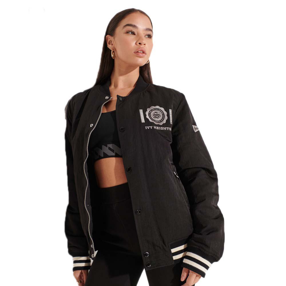 Superdry Collegiate Basaeball Jacke L Black günstig online kaufen