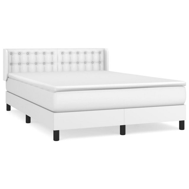 vidaXL Boxspringbett Bett Boxspringbett mit Matratze & Topper Kunstleder ve günstig online kaufen